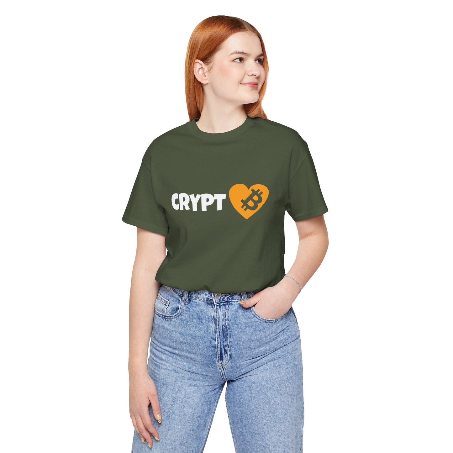 Love Crypto, Bitcoin Heart inspired T-shirt | Crypto Clothing | unisex tee