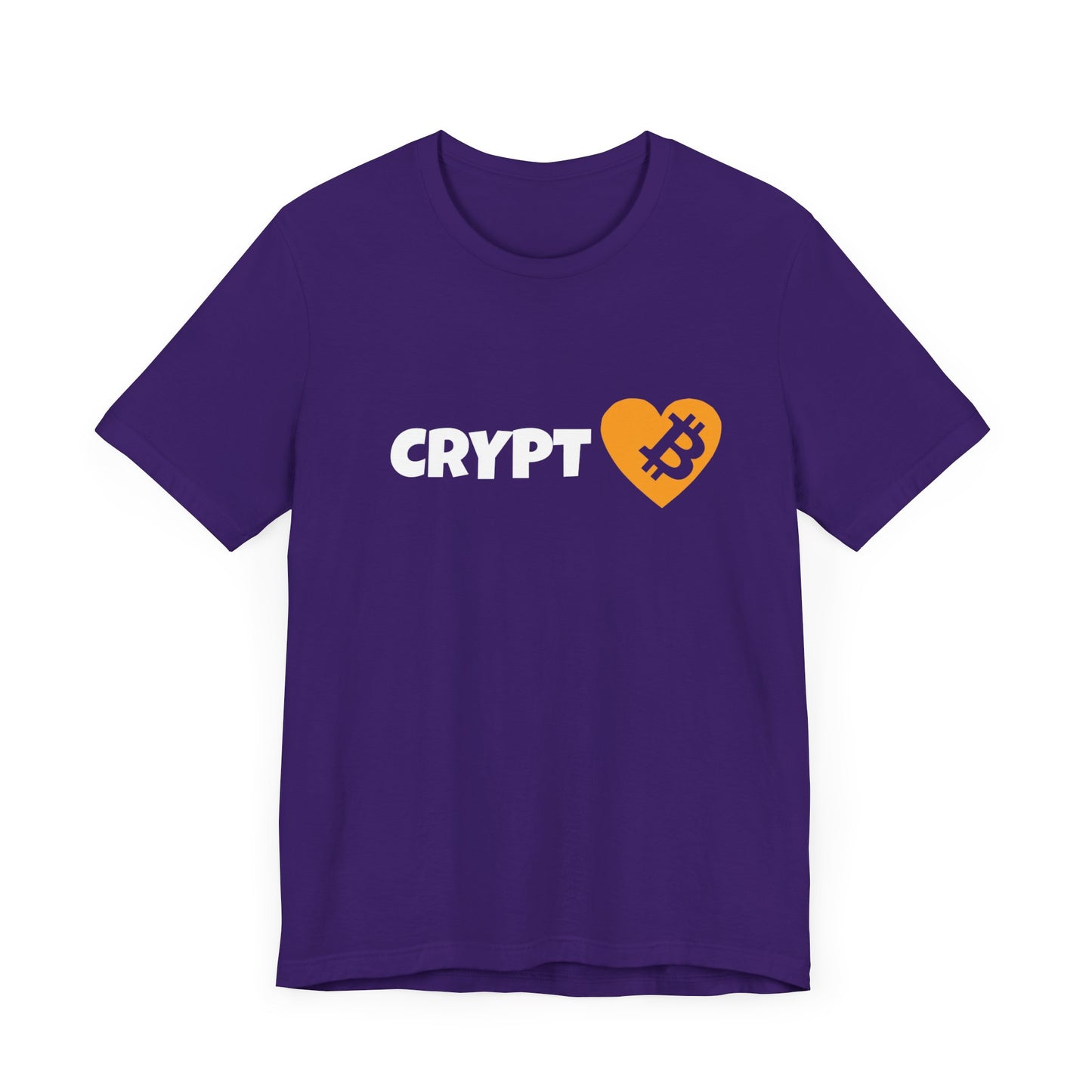 Love Crypto, Bitcoin Heart inspired T-shirt | Crypto Clothing | unisex tee