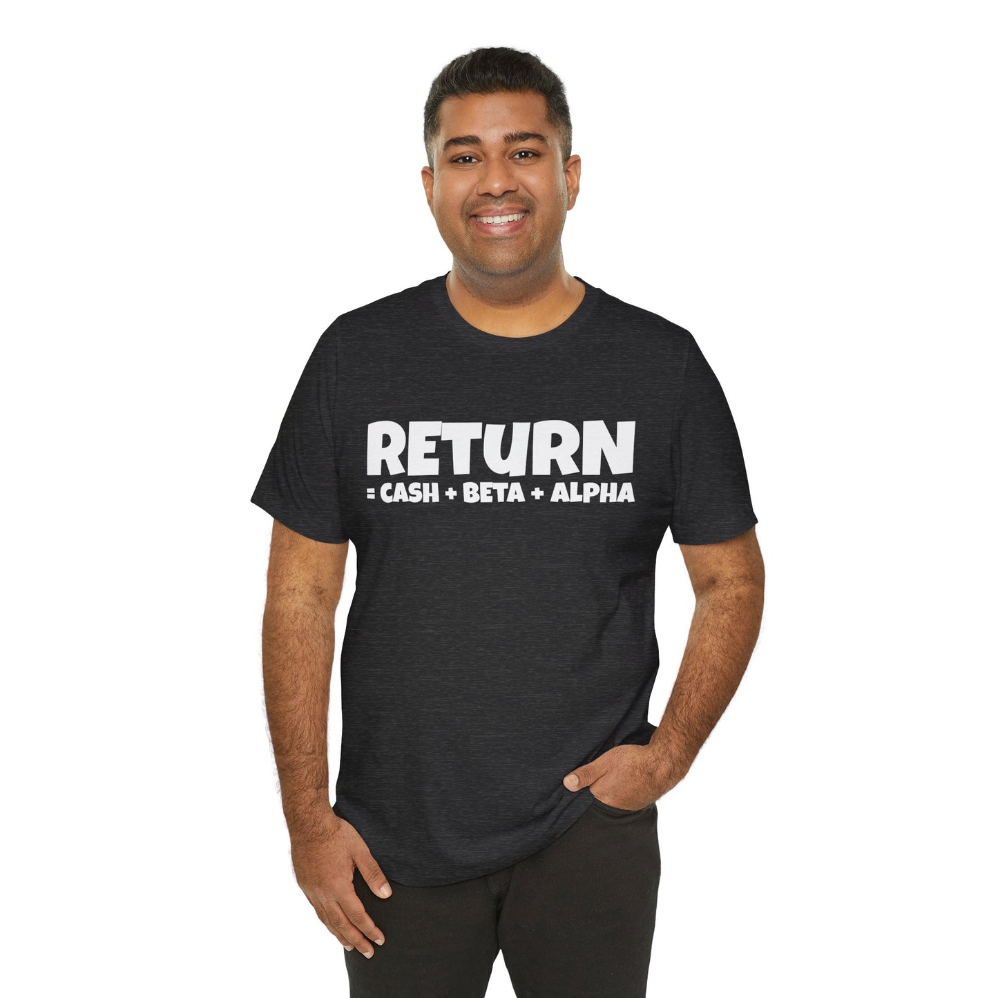 return = cash + beta + alpha T-shirt | Investor's gift | Finance tee | unisex T-shirt