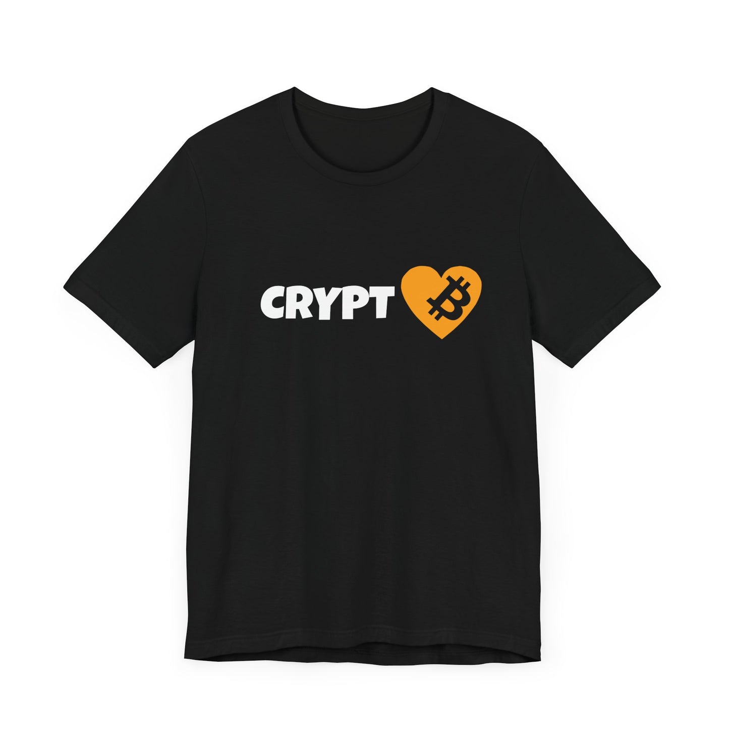 Love Crypto, Bitcoin Heart inspired T-shirt | Crypto Clothing | unisex tee