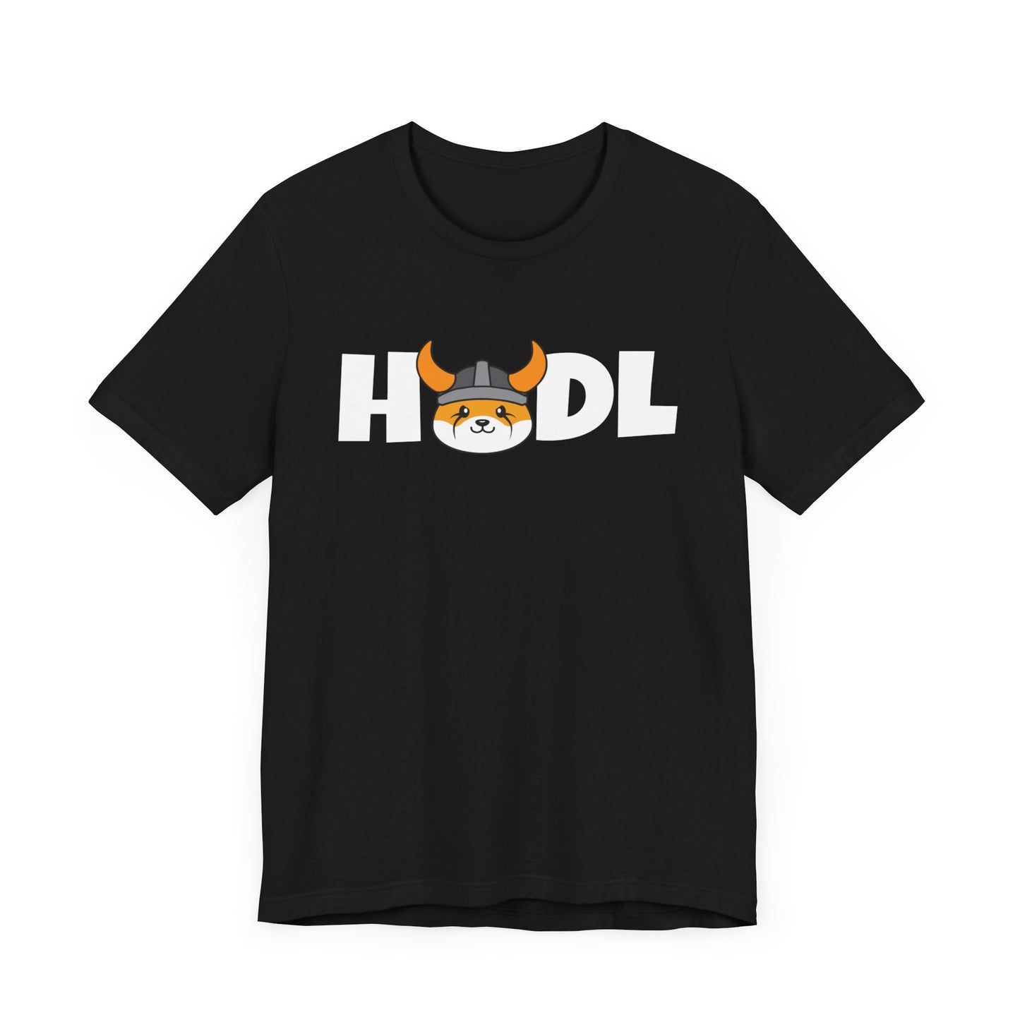 HODL Floki inu, man & woman meme coin T-shirt, cryptocurrency tee