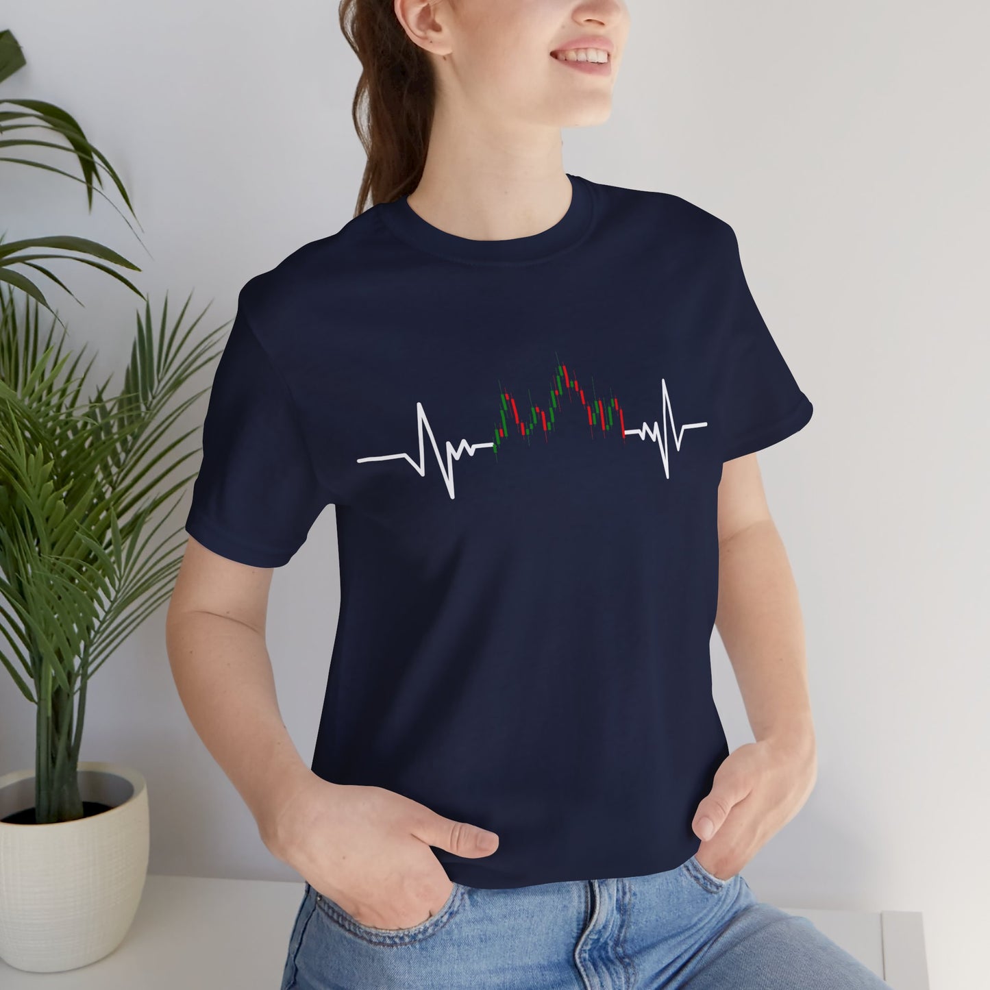 Candlestick Chart Heartbeat tee | Trader style | Trader gift | man & woman T-shirt