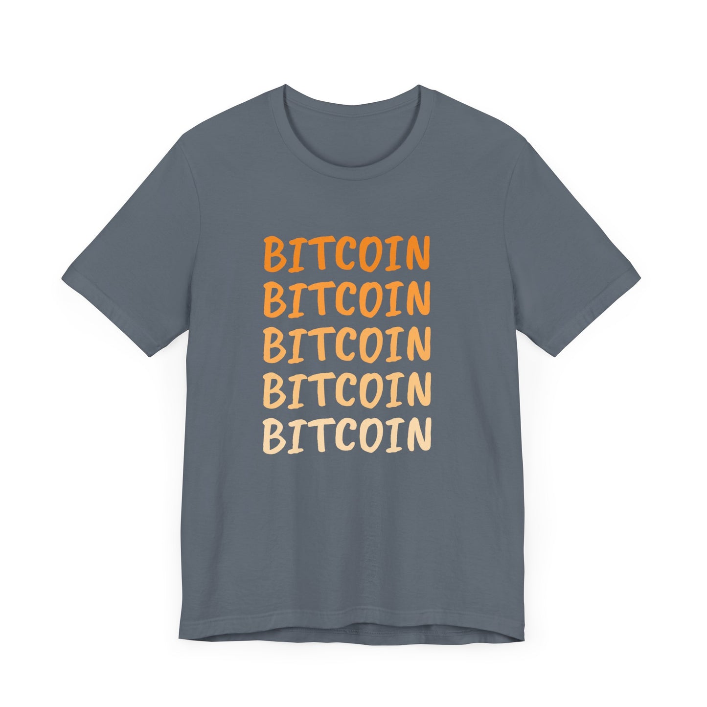 Gradient Bitcoin color t-shirt  | Bitcoin Clothing | Cryptocurrency  merch | unisex tee