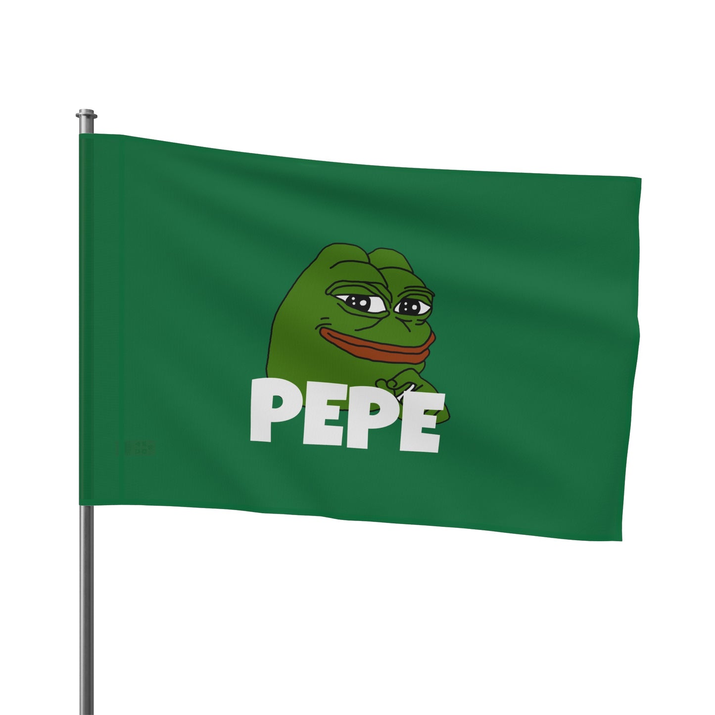 PEPE memecoin Flag | Crypto Home decor | PEPE Trader Gift | Green