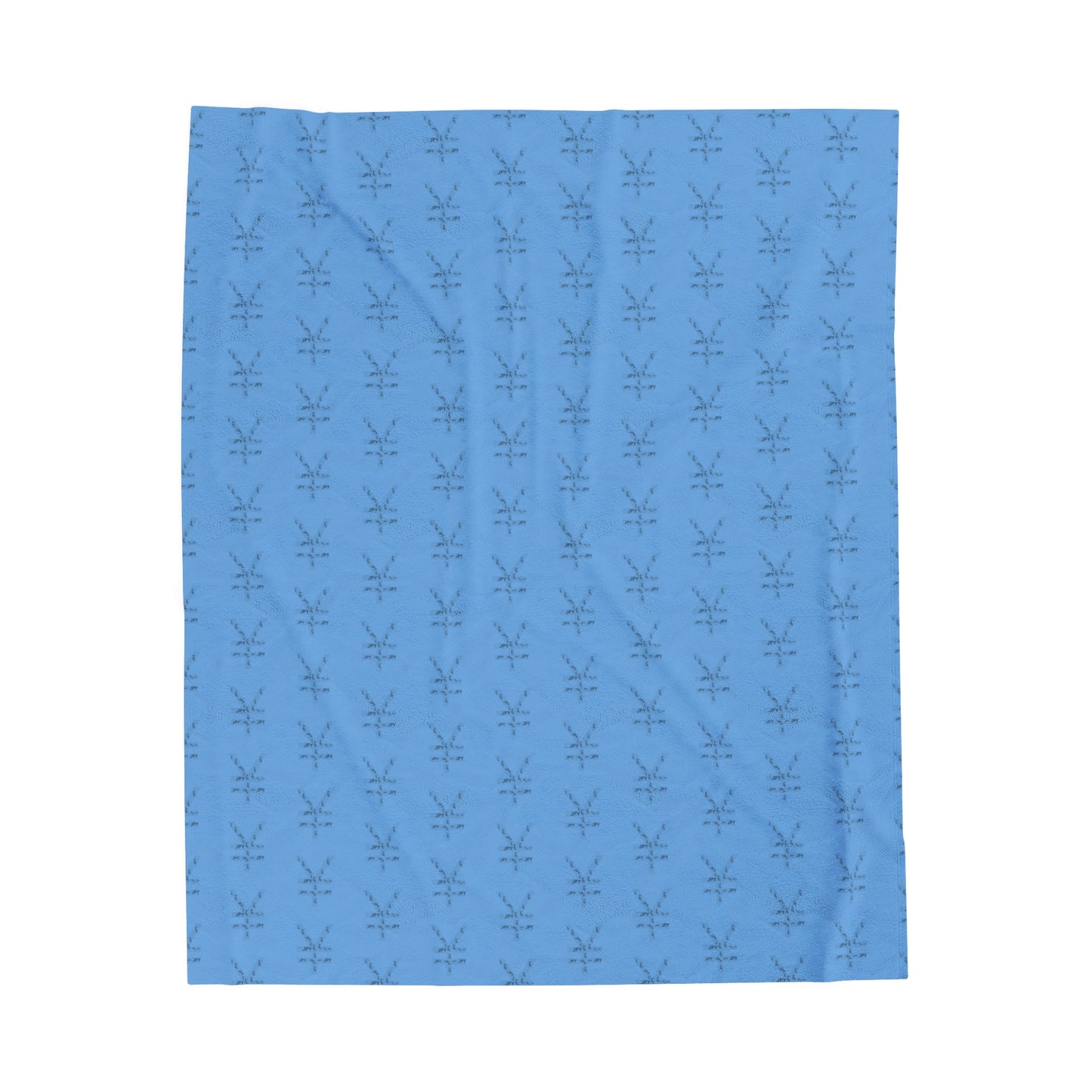 Forex JPY Blanket | Velveteen Plush Blanket | Cool Gift for Forex trader| light blue