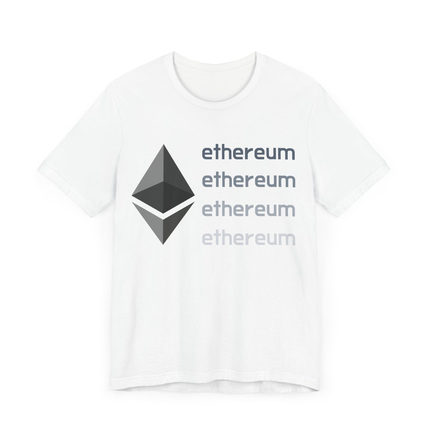 Vintage Ethereum t-shirt,  Cryptocurrency Clothing, Unisex Jersey Short Sleeve Tee