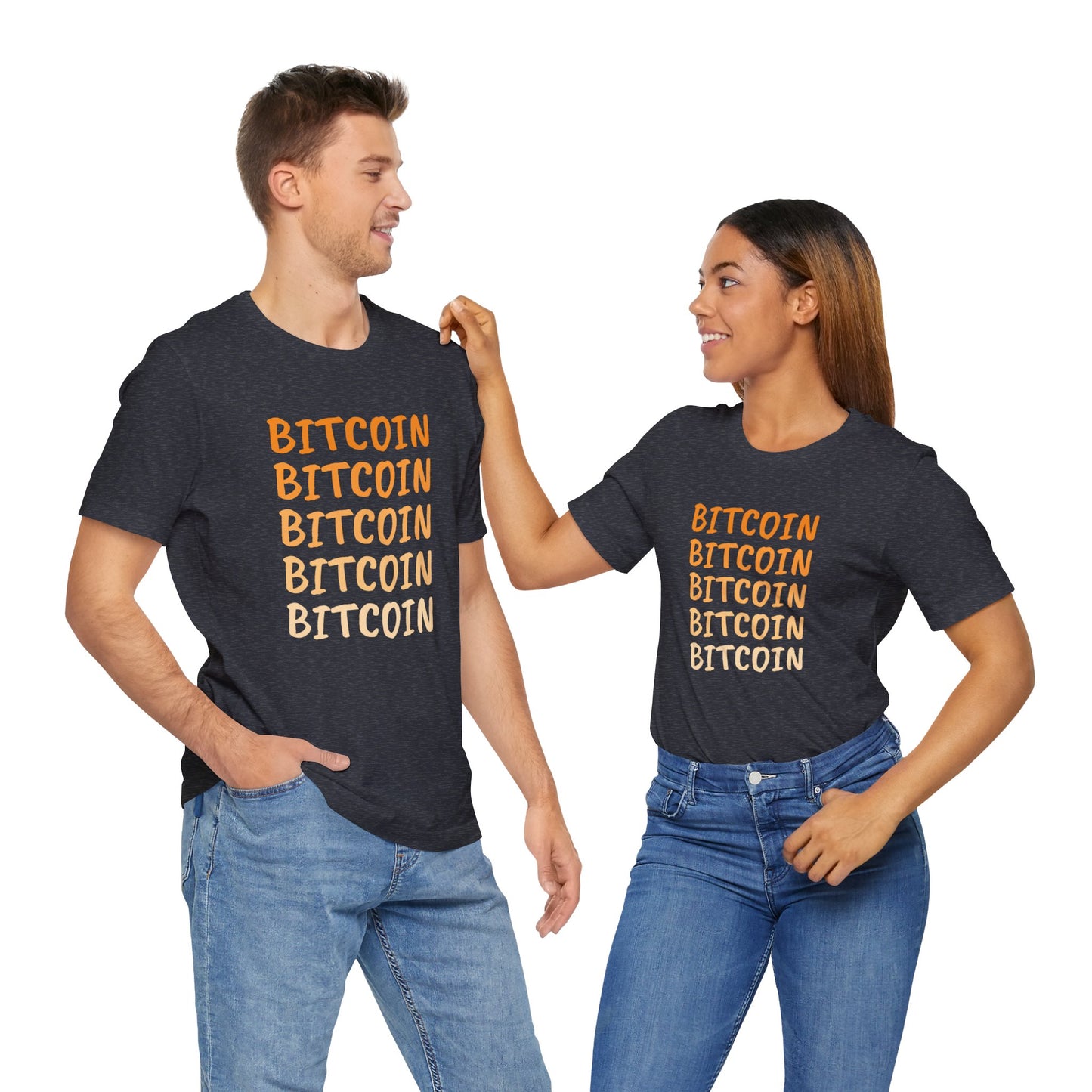 Gradient Bitcoin color t-shirt  | Bitcoin Clothing | Cryptocurrency  merch | unisex tee