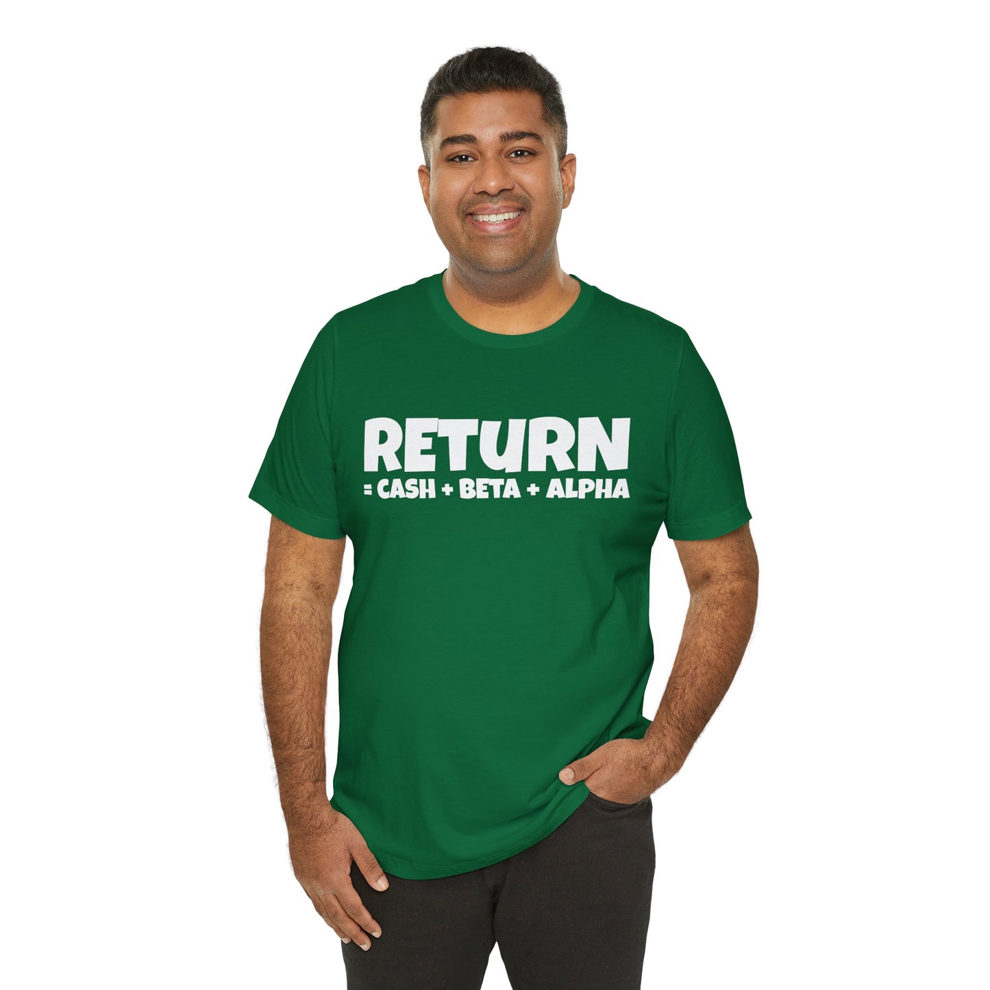 return = cash + beta + alpha T-shirt | Investor's gift | Finance tee | unisex T-shirt