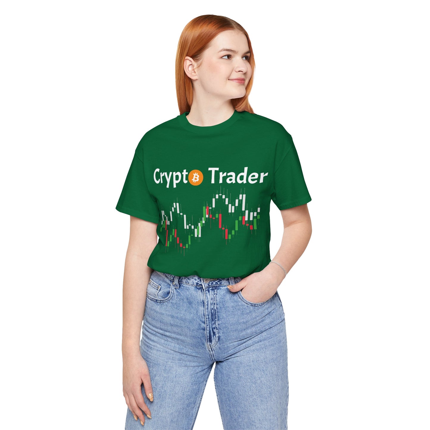 Crypto Trader and candlestick chart T-shirt , cool gift for trader| man & woman tee