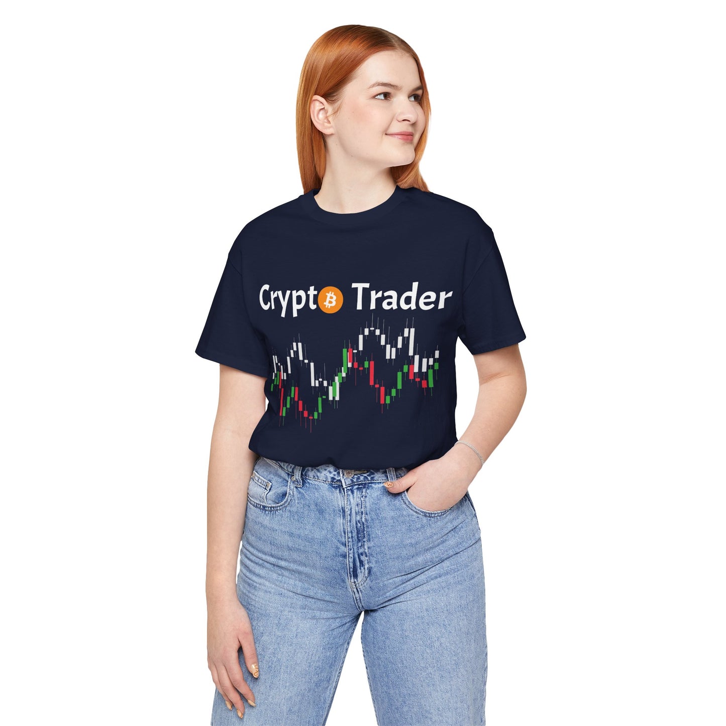 Crypto Trader and candlestick chart T-shirt , cool gift for trader| man & woman tee