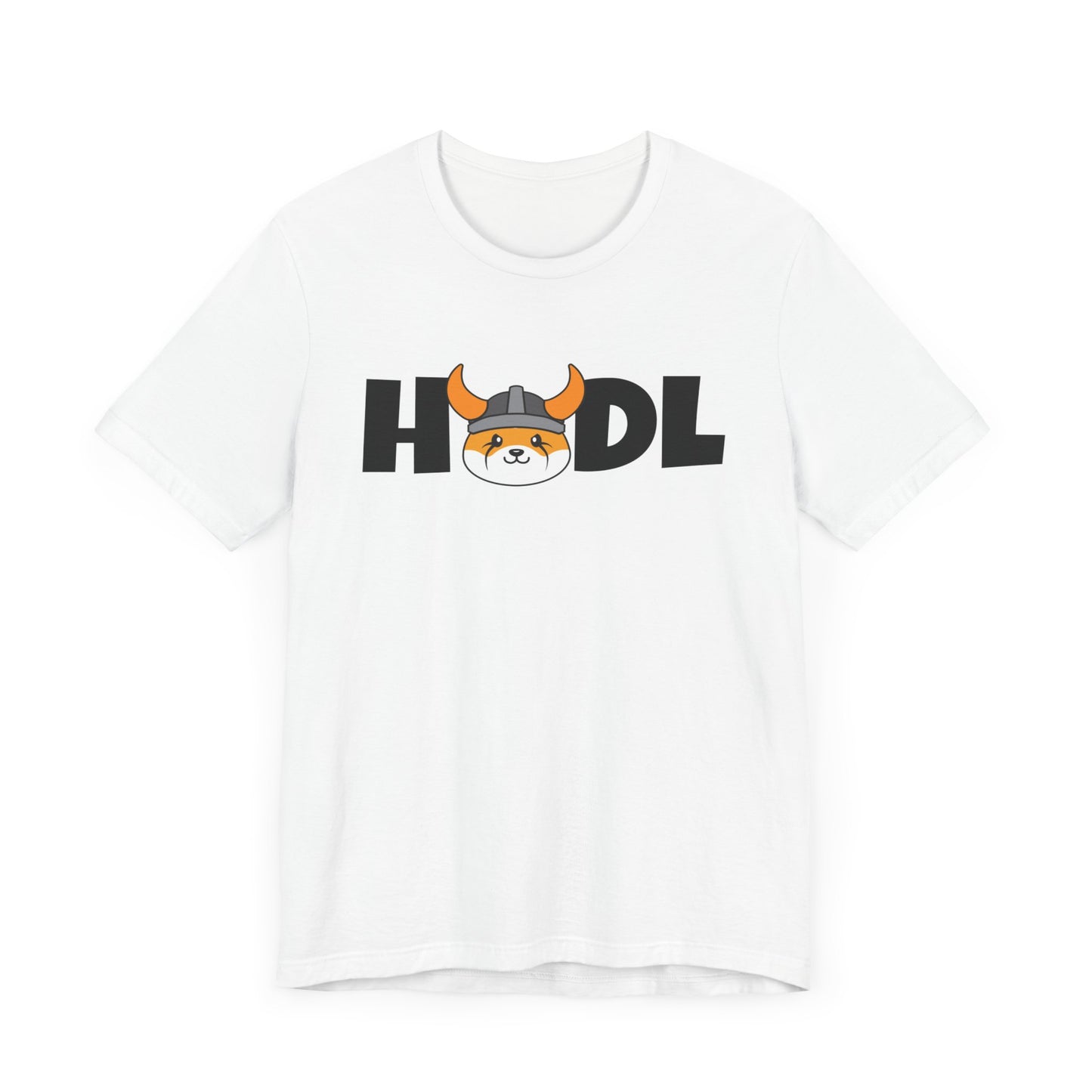 HODL Floki inu, man & woman meme coin T-shirt, cryptocurrency tee