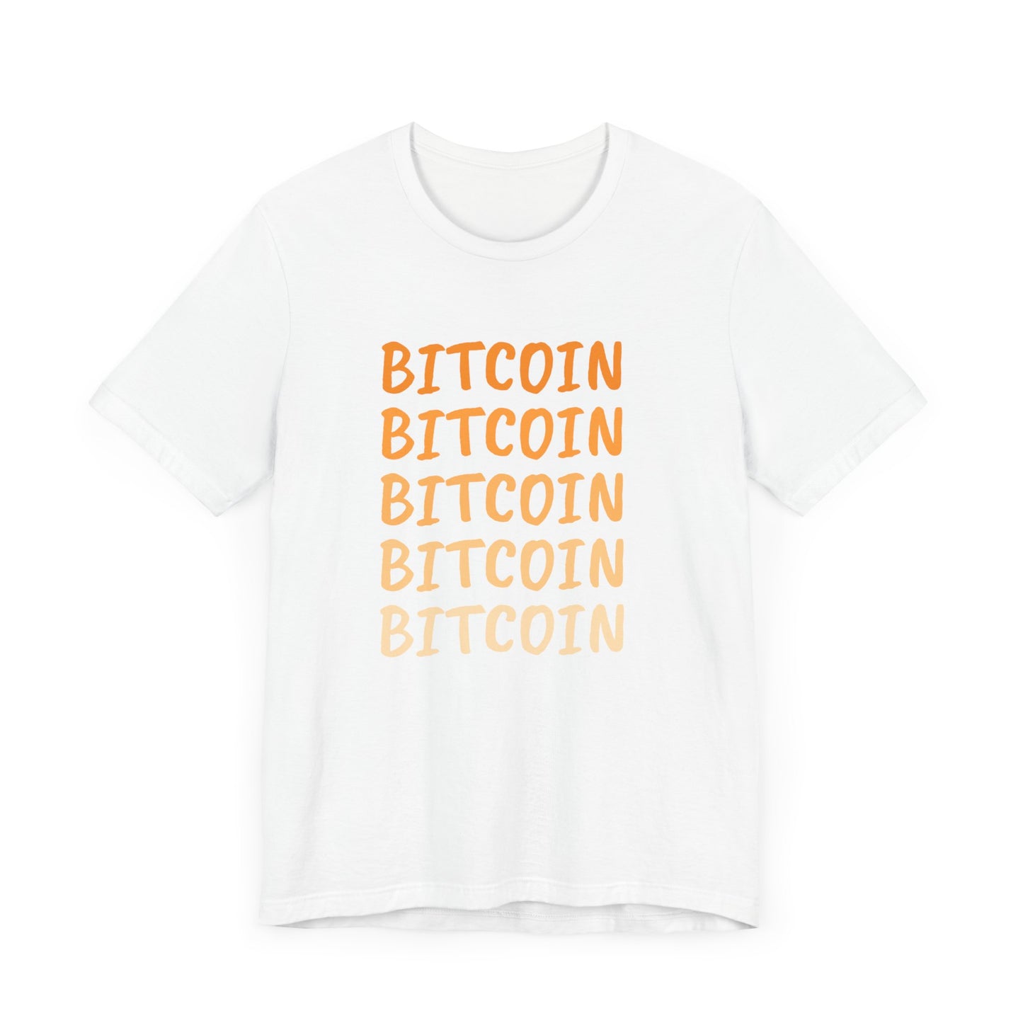 Gradient Bitcoin color t-shirt  | Bitcoin Clothing | Cryptocurrency  merch | unisex tee