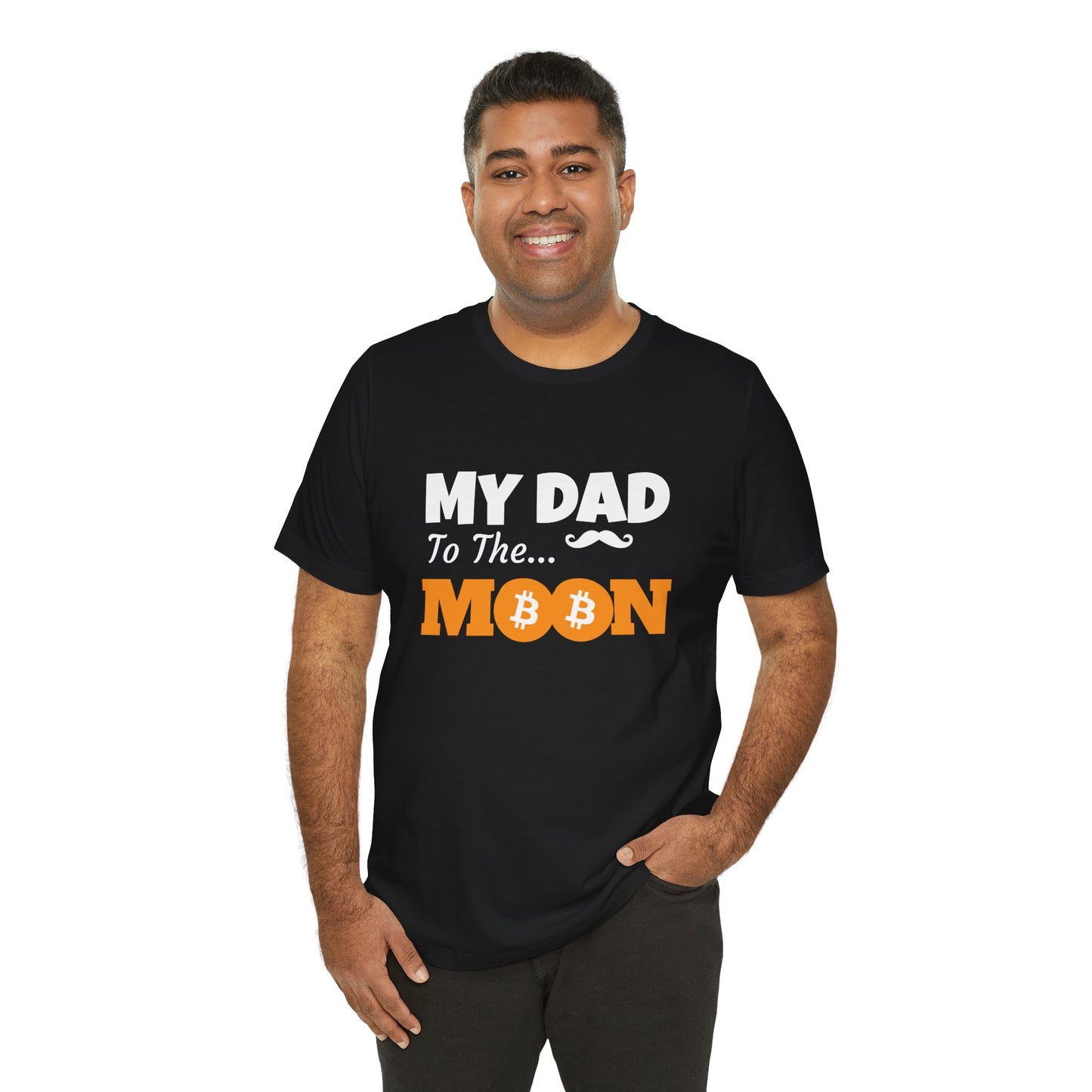 My dad to the moon, Crypto bitcoin daddy tee, Father gift T-shirt