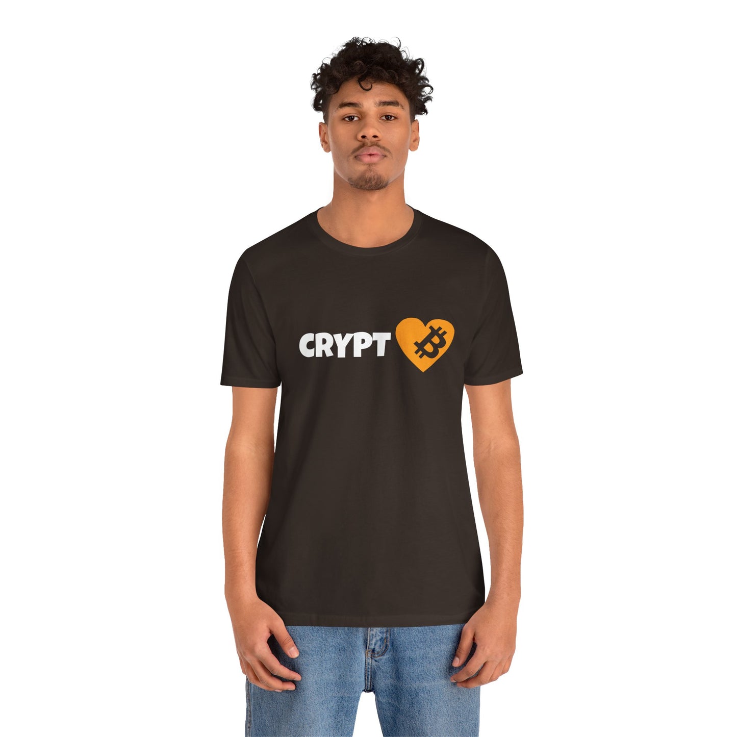 Love Crypto, Bitcoin Heart inspired T-shirt | Crypto Clothing | unisex tee