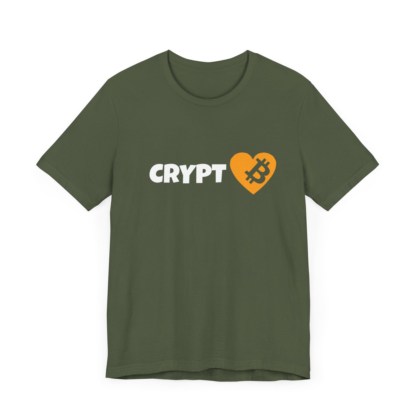 Love Crypto, Bitcoin Heart inspired T-shirt | Crypto Clothing | unisex tee