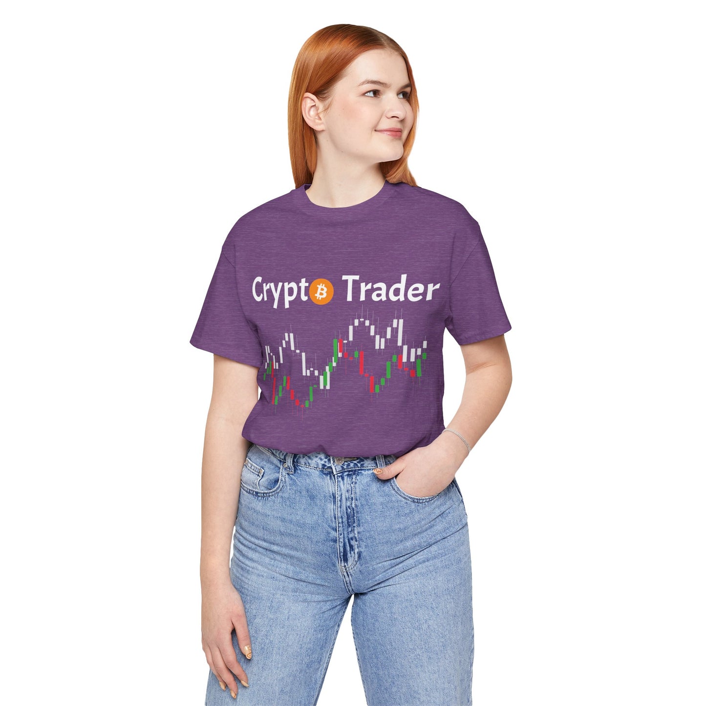 Crypto Trader and candlestick chart T-shirt , cool gift for trader| man & woman tee