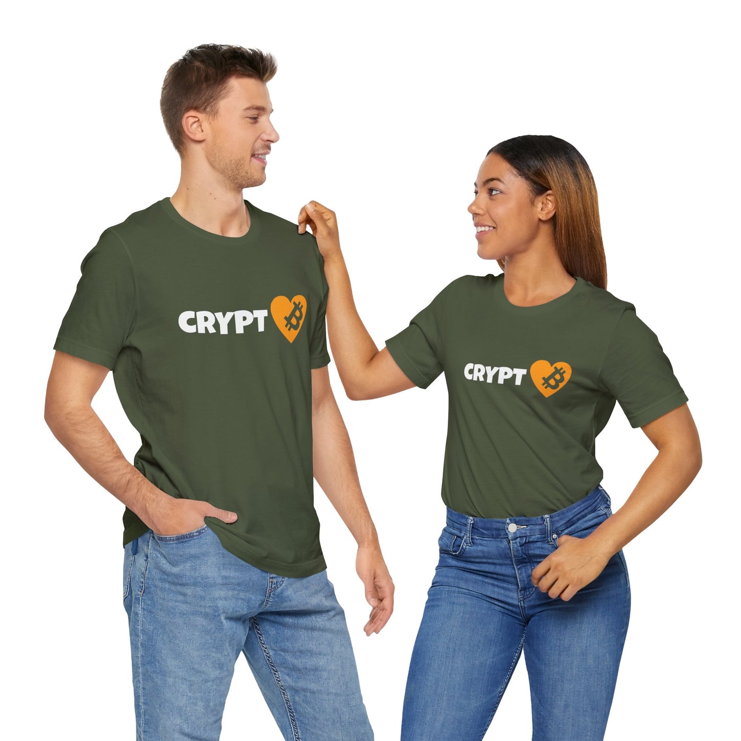 Love Crypto, Bitcoin Heart inspired T-shirt | Crypto Clothing | unisex tee