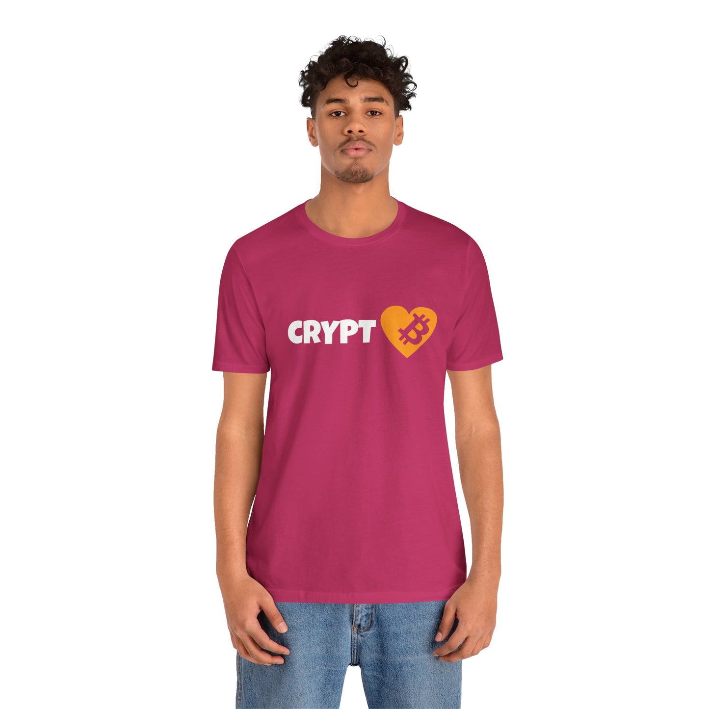 Love Crypto, Bitcoin Heart inspired T-shirt | Crypto Clothing | unisex tee