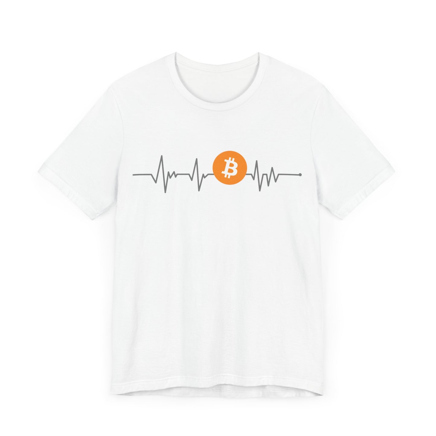 Heartbeat and inspired Bitcoin | Cryptocurrency Trader Gift | unisex T-shirt