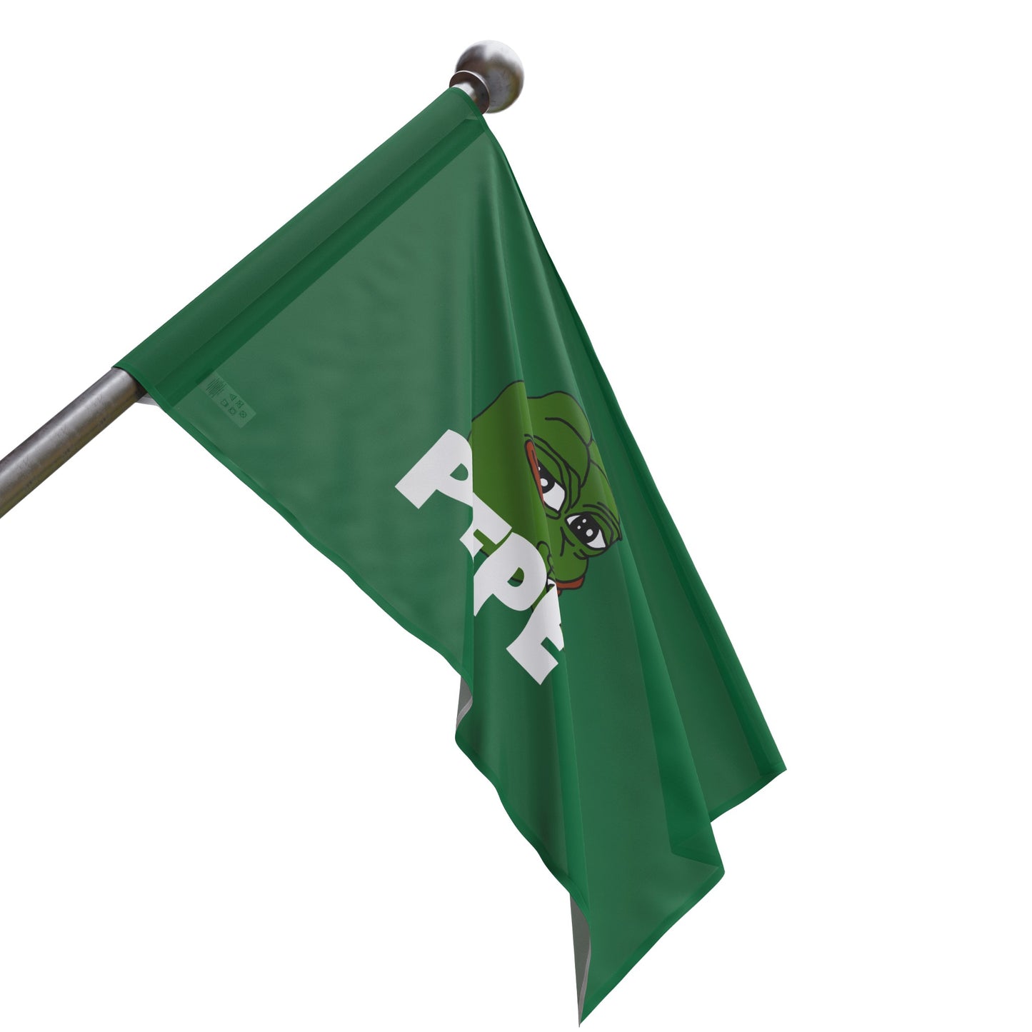 PEPE memecoin Flag | Crypto Home decor | PEPE Trader Gift | Green