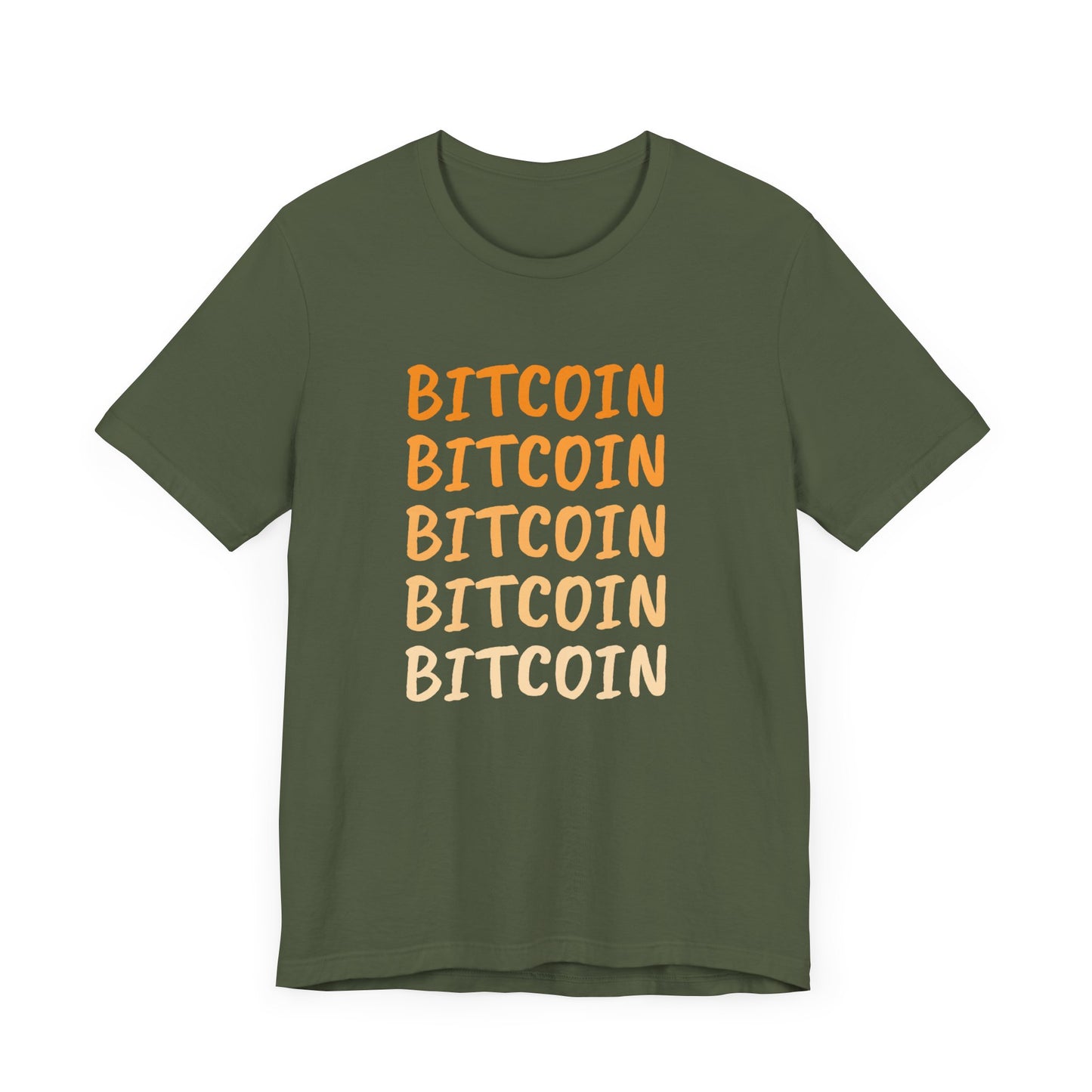 Gradient Bitcoin color t-shirt  | Bitcoin Clothing | Cryptocurrency  merch | unisex tee