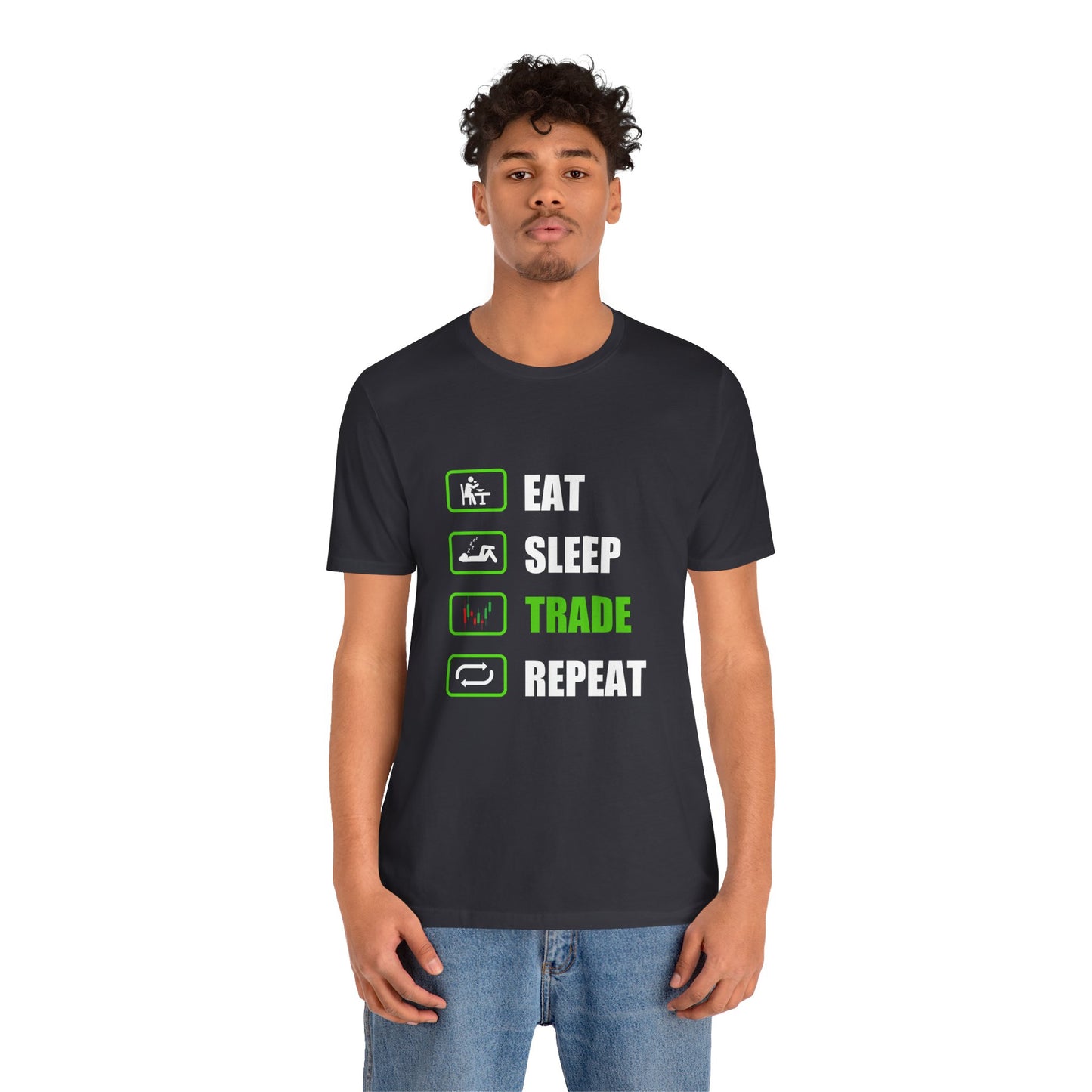 Eat Sleep Trade Repeat t-shirt | crypto, stocks and forex trader tee | trader gift | funny T-shirt