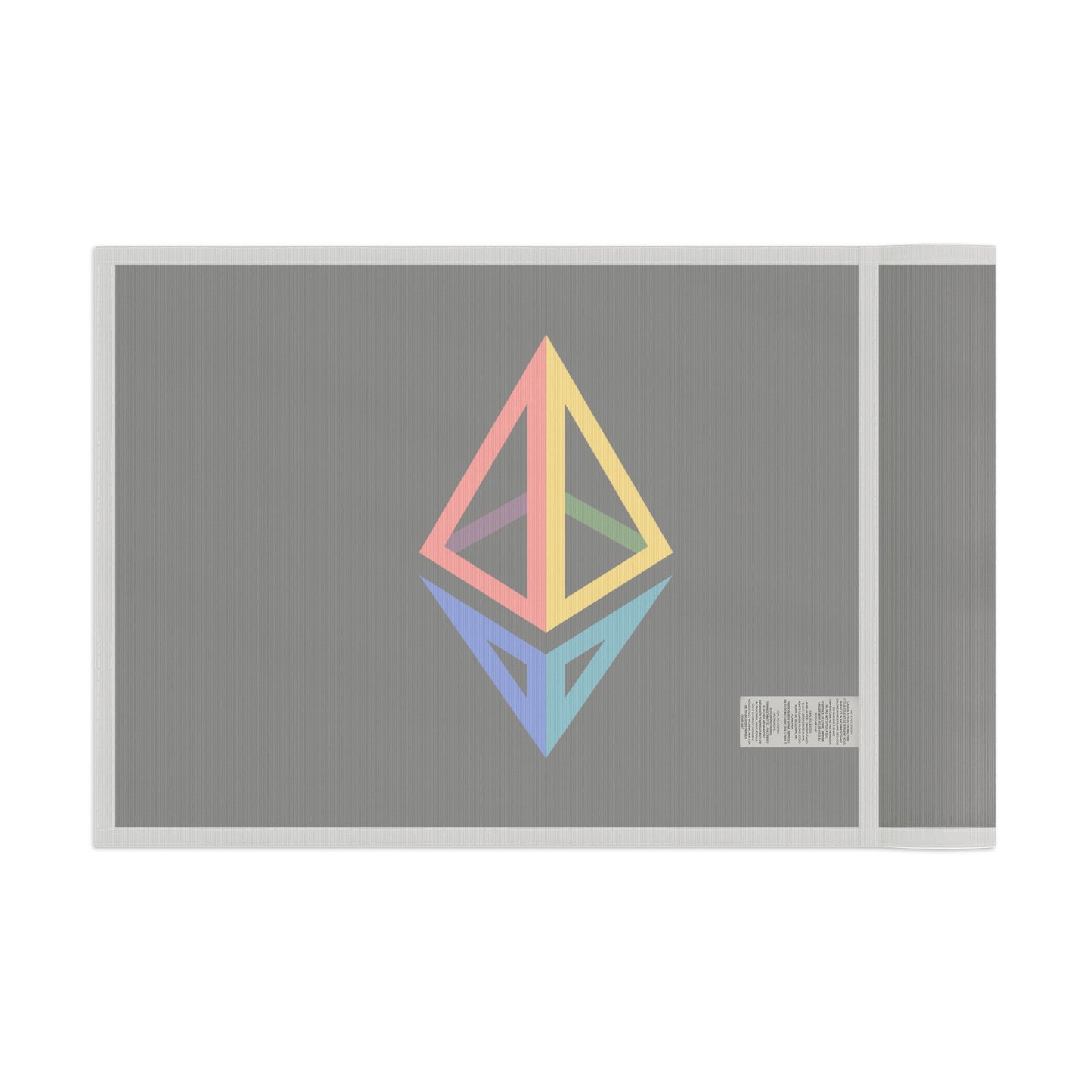 Ethereum Diamond Rainbow Flag | Crypto Home decor | pride LGBTQ Gift | Black