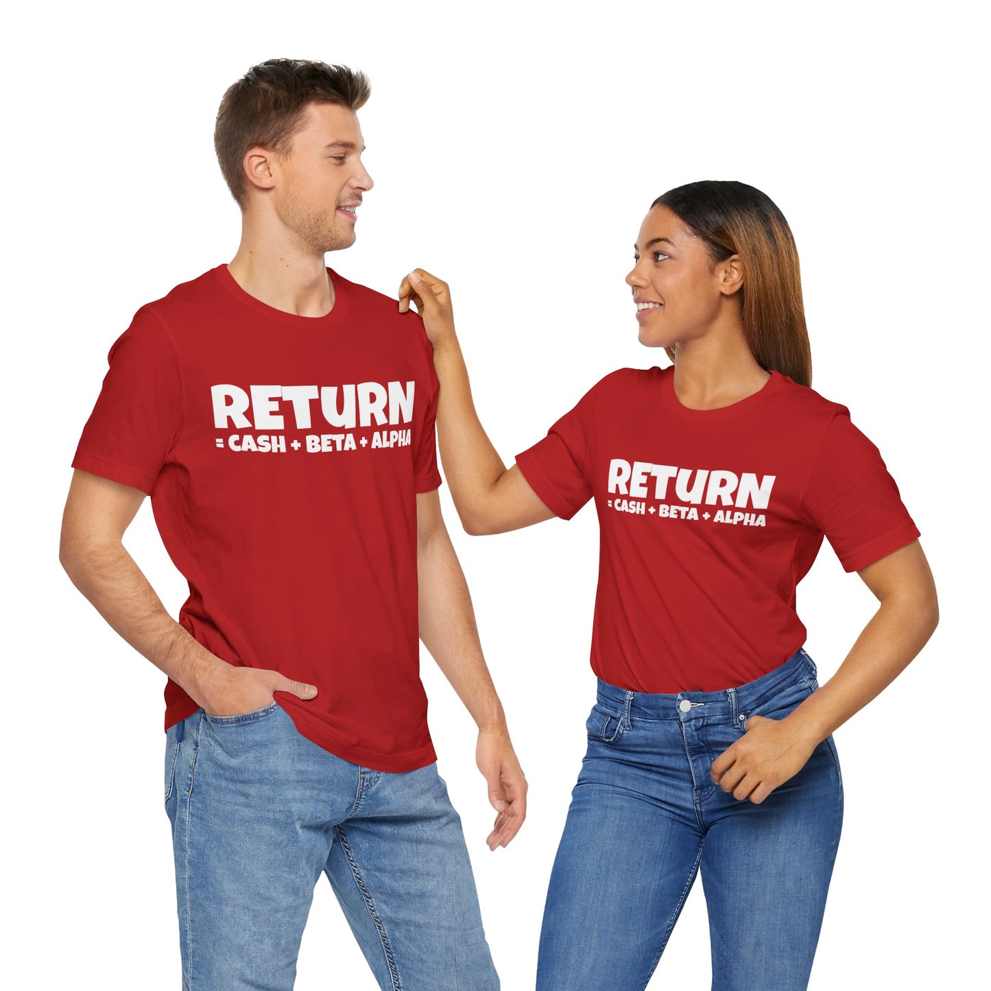 return = cash + beta + alpha T-shirt | Investor's gift | Finance tee | unisex T-shirt