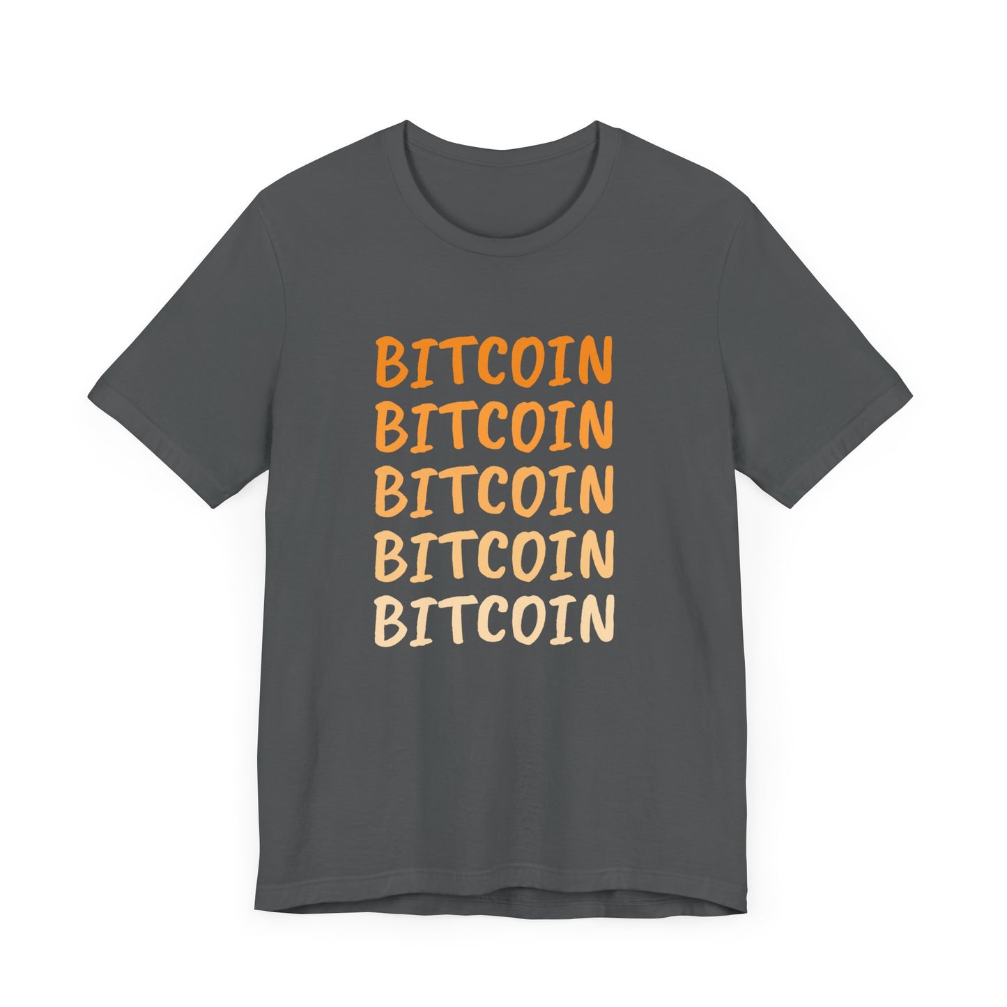 Gradient Bitcoin color t-shirt  | Bitcoin Clothing | Cryptocurrency  merch | unisex tee