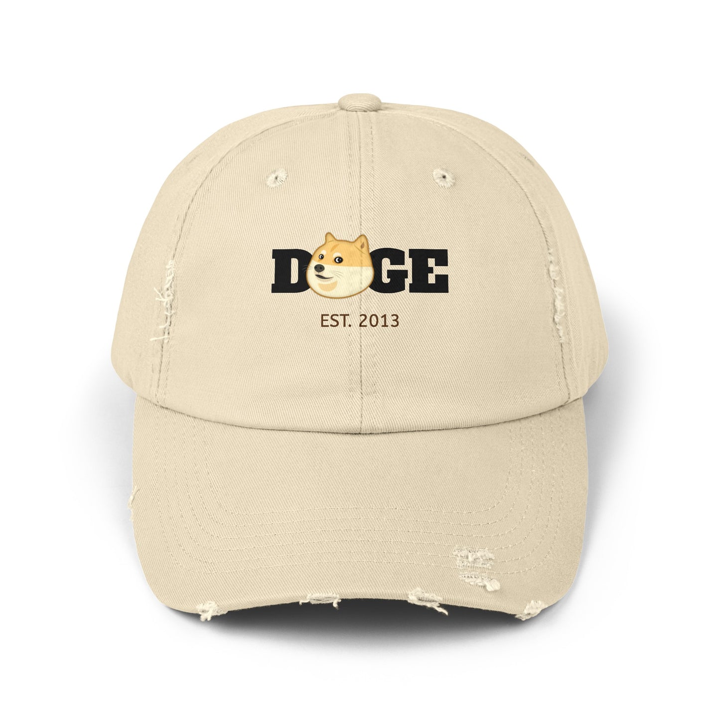 Dogecoin Distressed Cap, DOGE Hat, Crypto trader Hat, Funny Crypto Hat