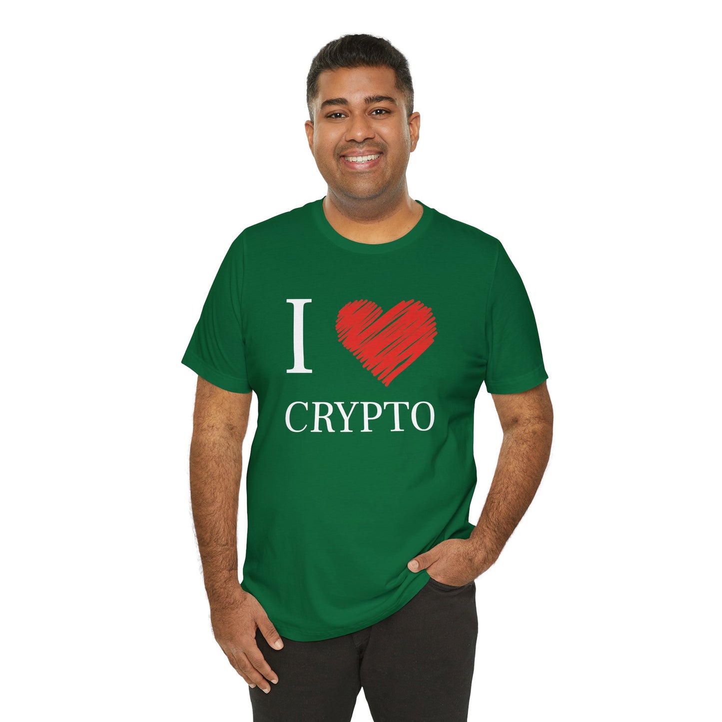 I LOVE CRYPTO T-shirt | Cryptocurrency Trader | Classic tee