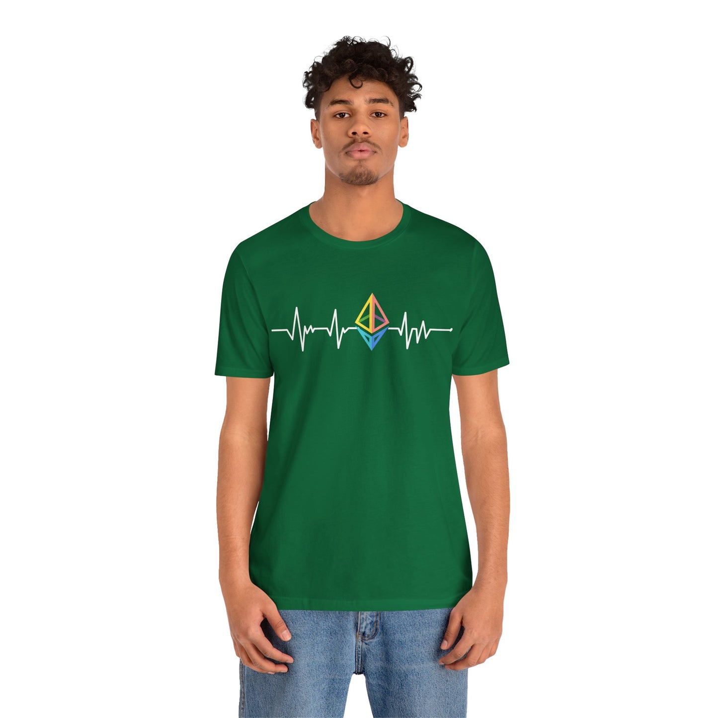 Heartbeat and inspired Ethereum (ETH) | Crypto Trader gift | unisex T-shirt