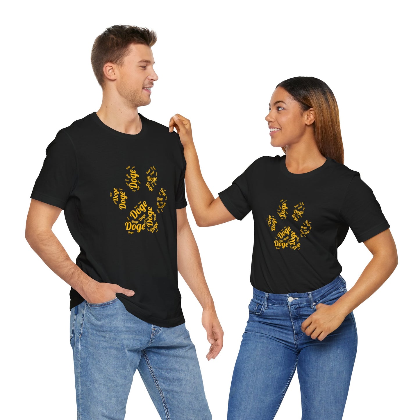 Paw and  Dogecoin inspired T-shirt | Cryptocurrency Trader Clothing|  | unisex Tee