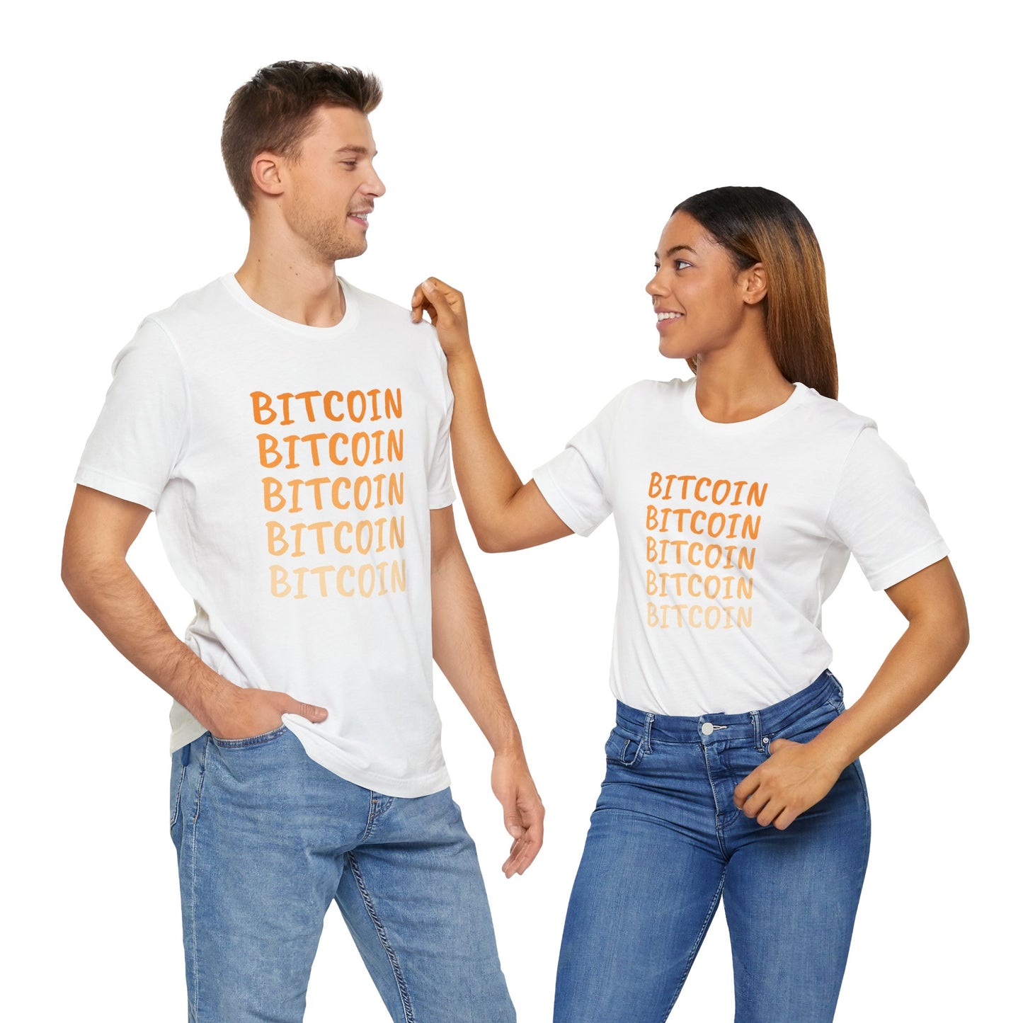 Gradient Bitcoin color t-shirt  | Bitcoin Clothing | Cryptocurrency  merch | unisex tee