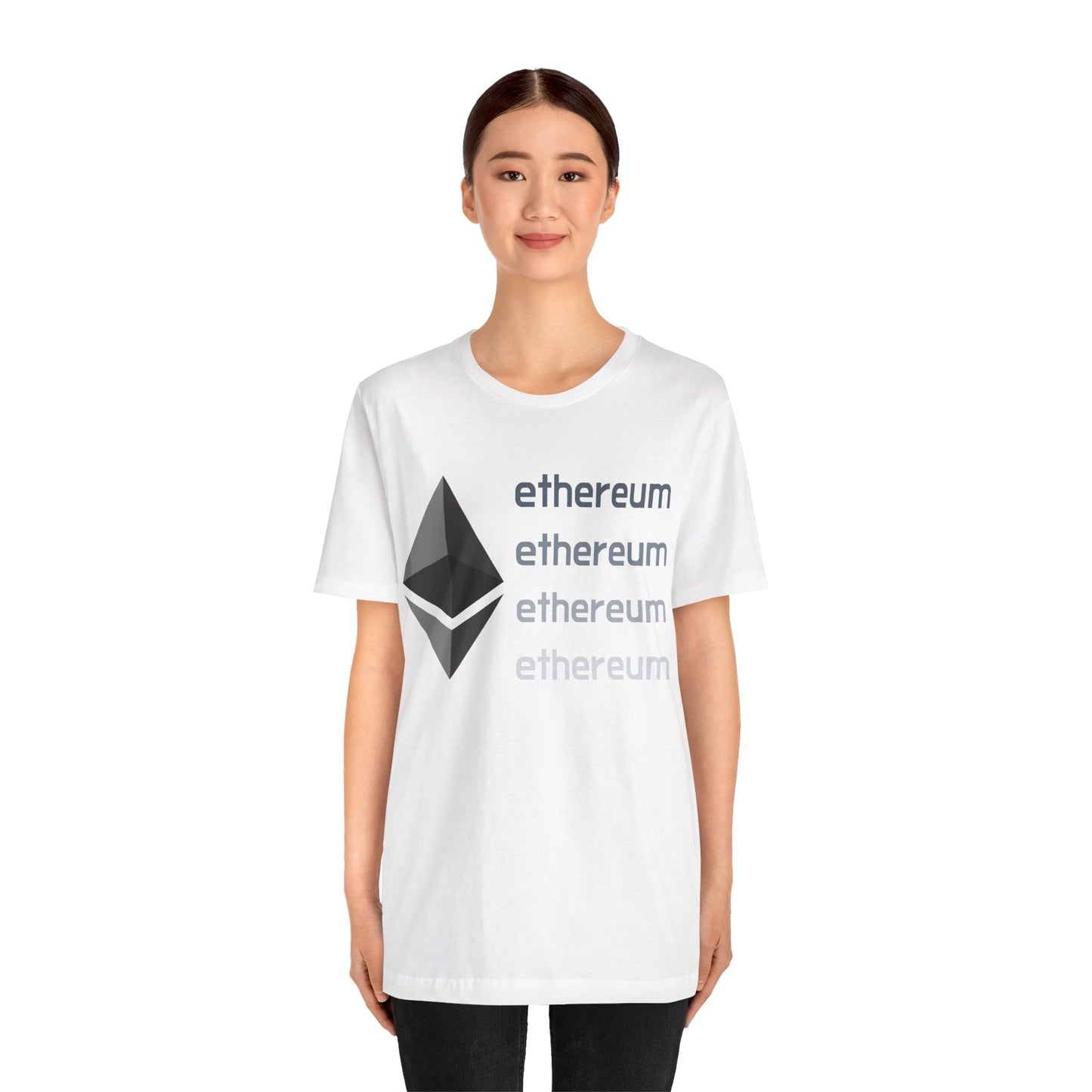 Vintage Ethereum t-shirt,  Cryptocurrency Clothing, Unisex Jersey Short Sleeve Tee