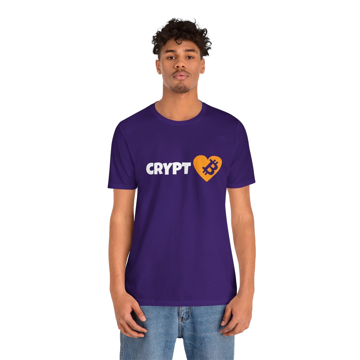 Love Crypto, Bitcoin Heart inspired T-shirt | Crypto Clothing | unisex tee