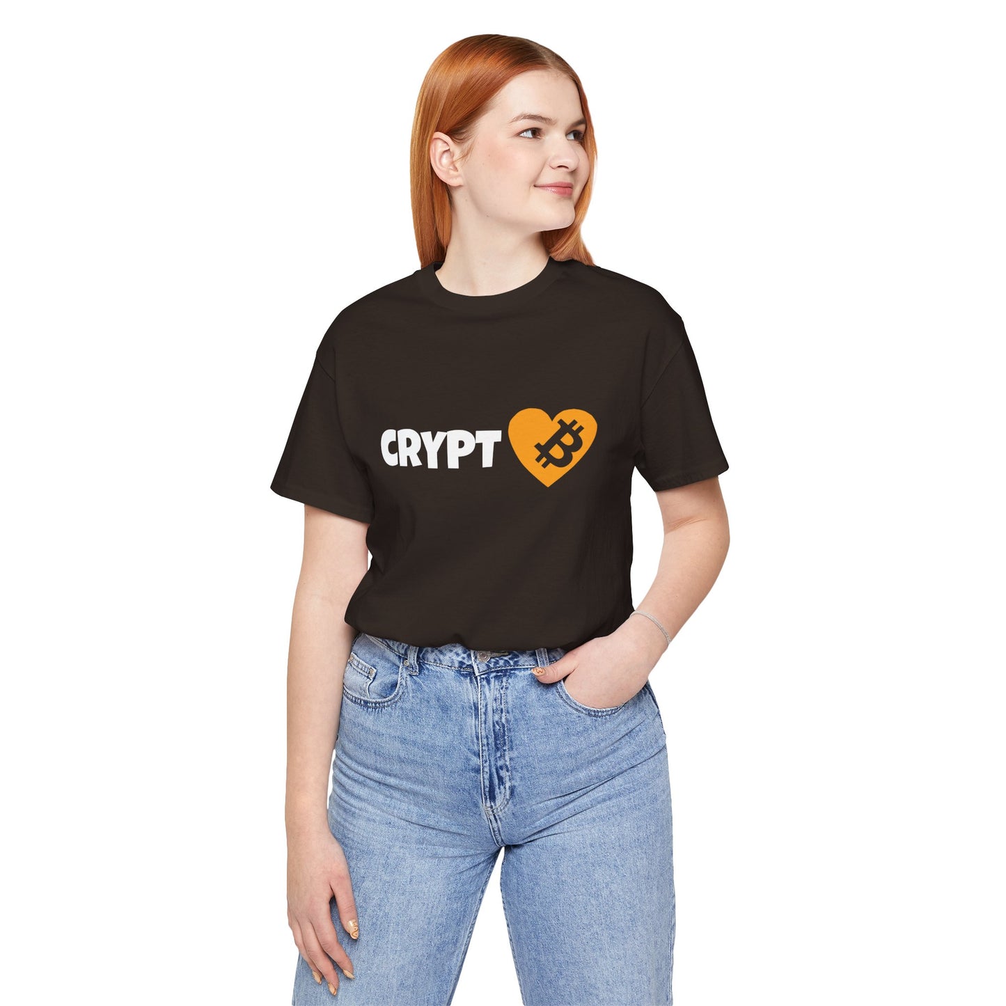 Love Crypto, Bitcoin Heart inspired T-shirt | Crypto Clothing | unisex tee