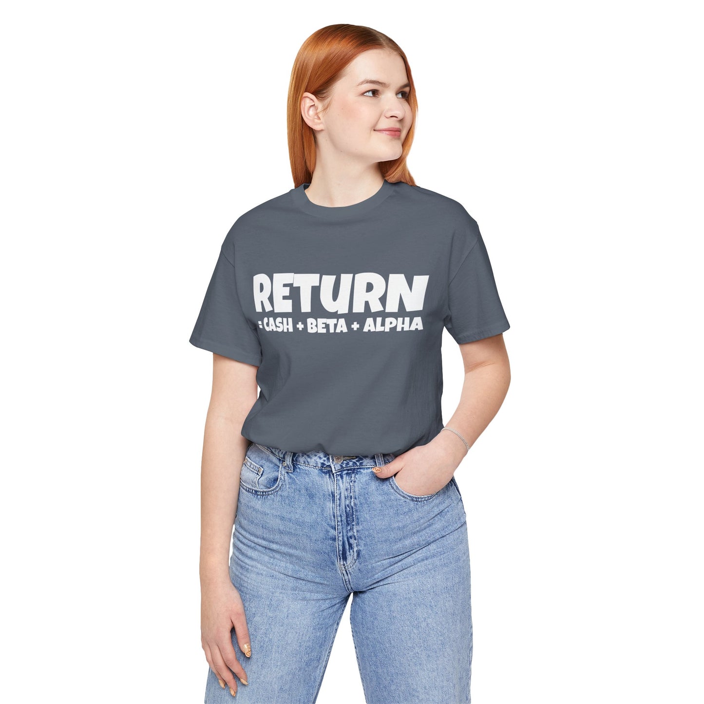 return = cash + beta + alpha T-shirt | Investor's gift | Finance tee | unisex T-shirt