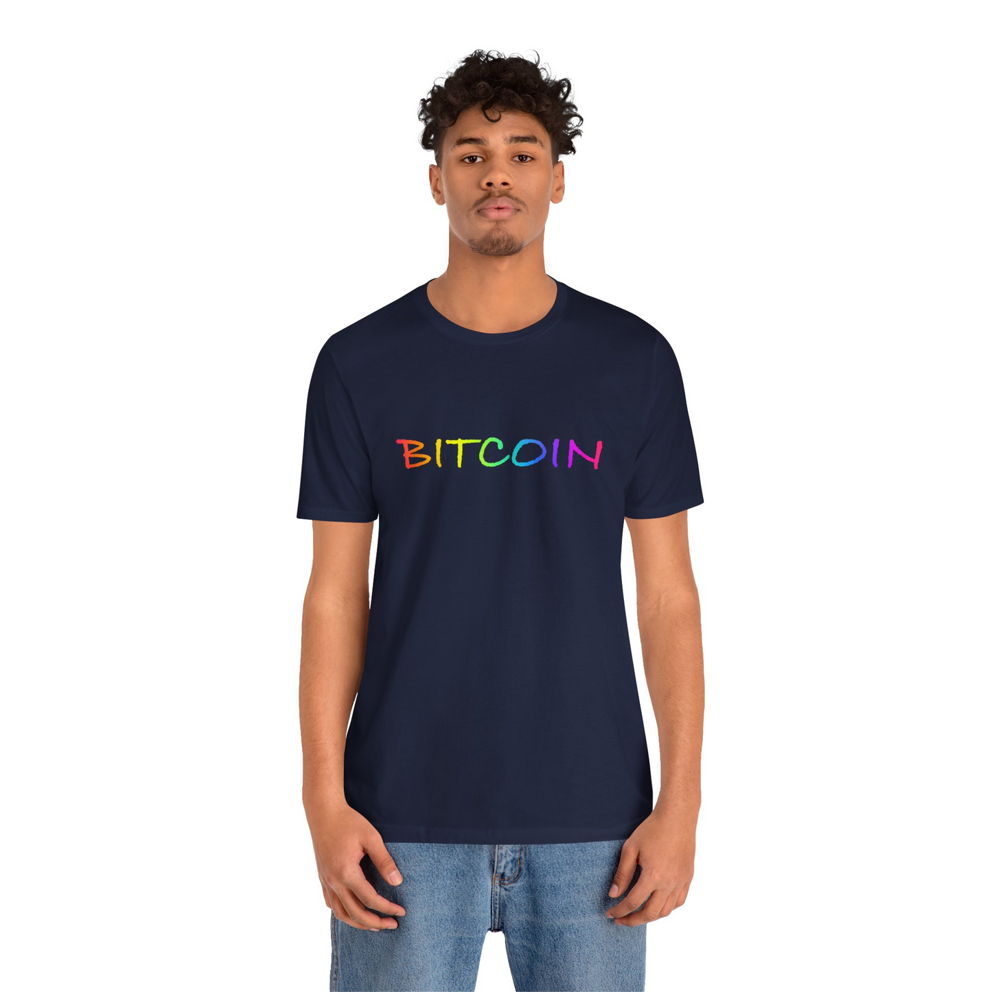 Rainbow Bitcoin T-shirt , gift for Pride, LGBTQ+ Shirt, Cryptocurrency gift | unisex tee