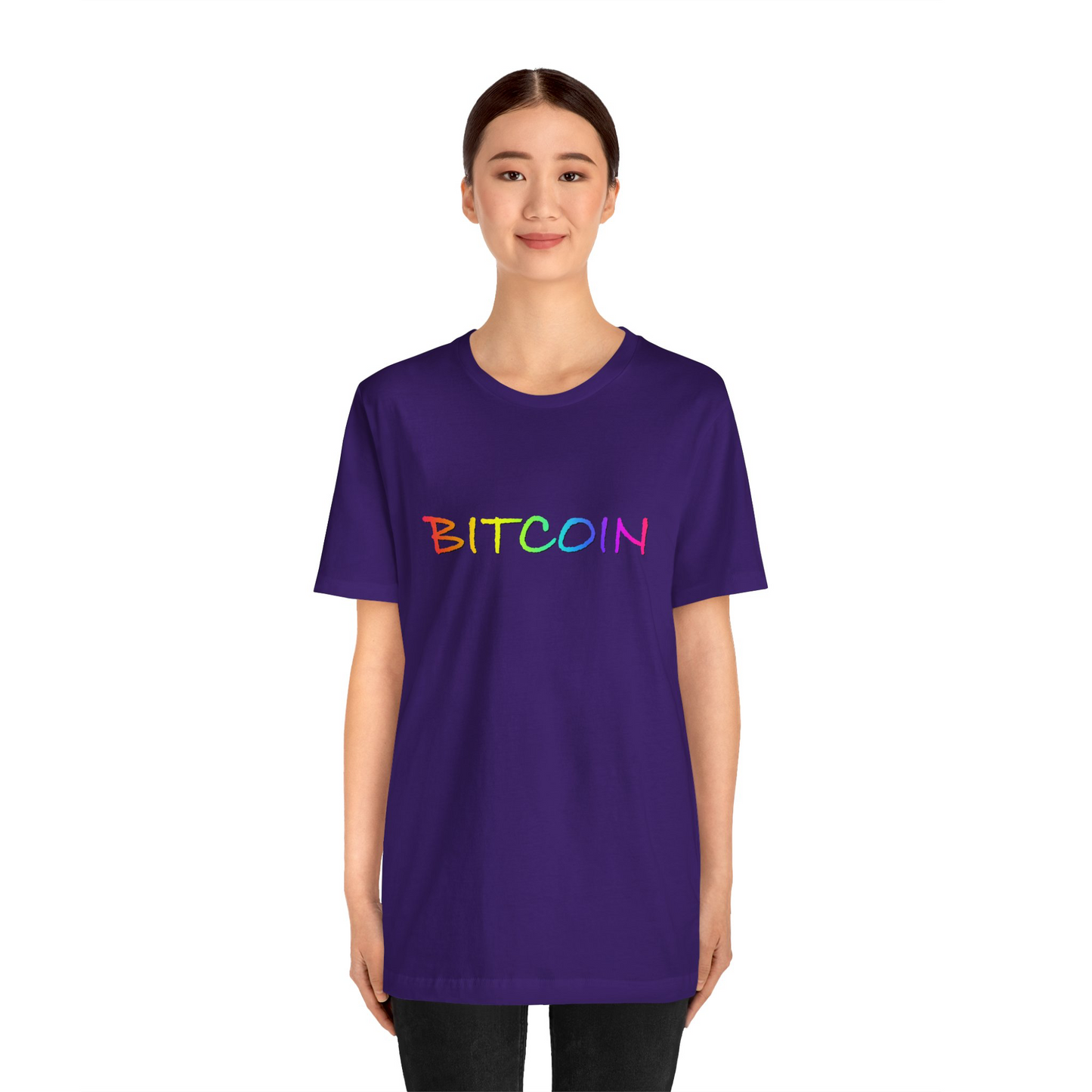 Rainbow Bitcoin T-shirt , gift for Pride, LGBTQ+ Shirt, Cryptocurrency gift | unisex tee