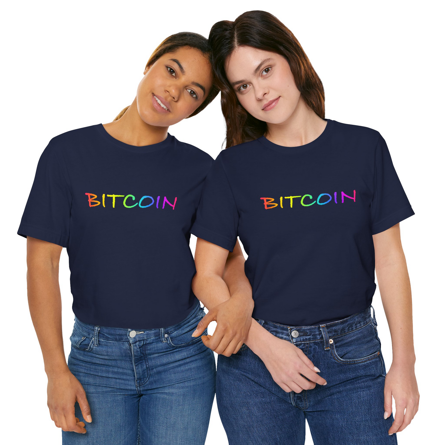 Rainbow Bitcoin T-shirt , gift for Pride, LGBTQ+ Shirt, Cryptocurrency gift | unisex tee