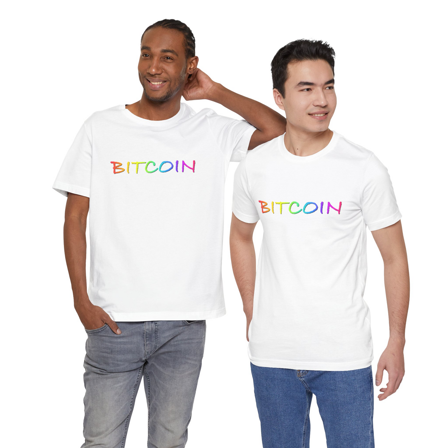 Rainbow Bitcoin T-shirt , gift for Pride, LGBTQ+ Shirt, Cryptocurrency gift | unisex tee