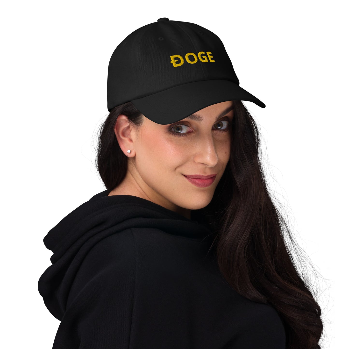 Dogecoin symbol Embroidered hat | Cryptocurrency cap | Gift for trader