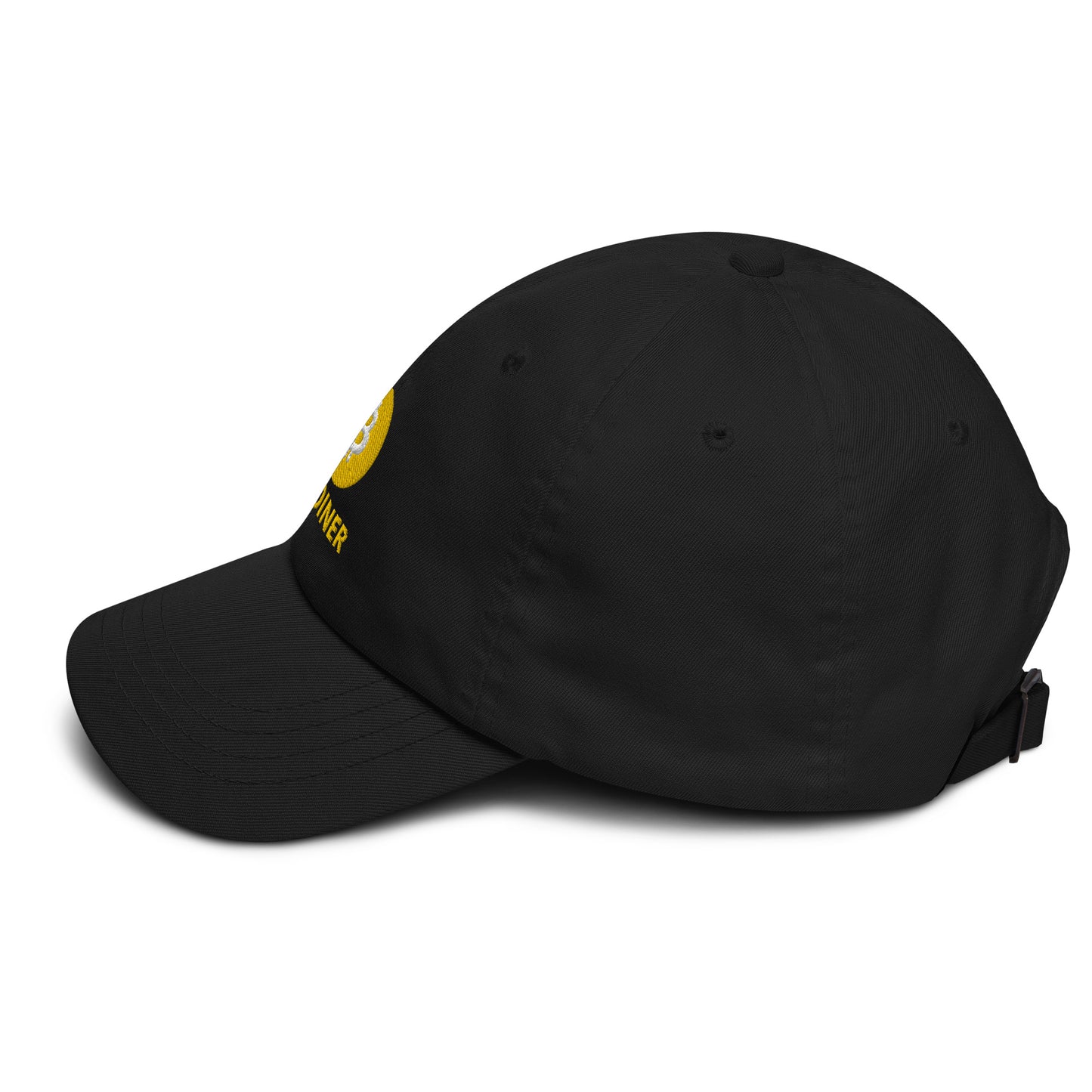 Bitcoiner Embroidered Hat | Classic cryptocurrency cap | black