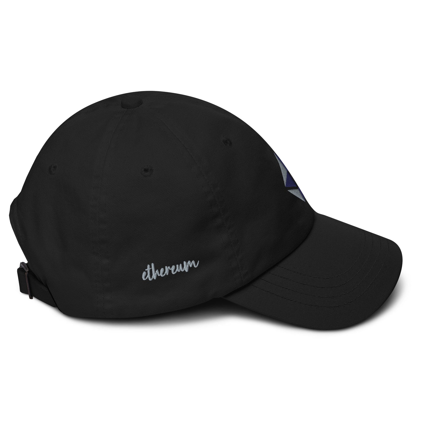 Ethereum Logo Embroidered on Dad hat | ETH cap |  Crypto Gifts for Him Her