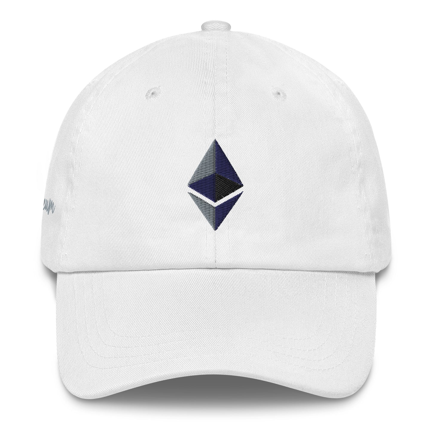 Ethereum Logo Embroidered on Dad hat | ETH cap |  Crypto Gifts for Him Her