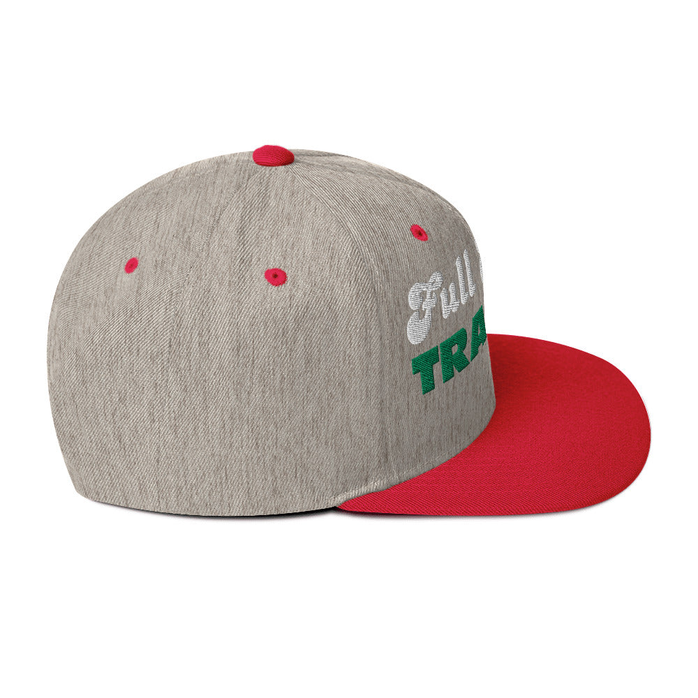 Full Time Trader Cap | Embroidered Snapback Hat | Wall Street Style