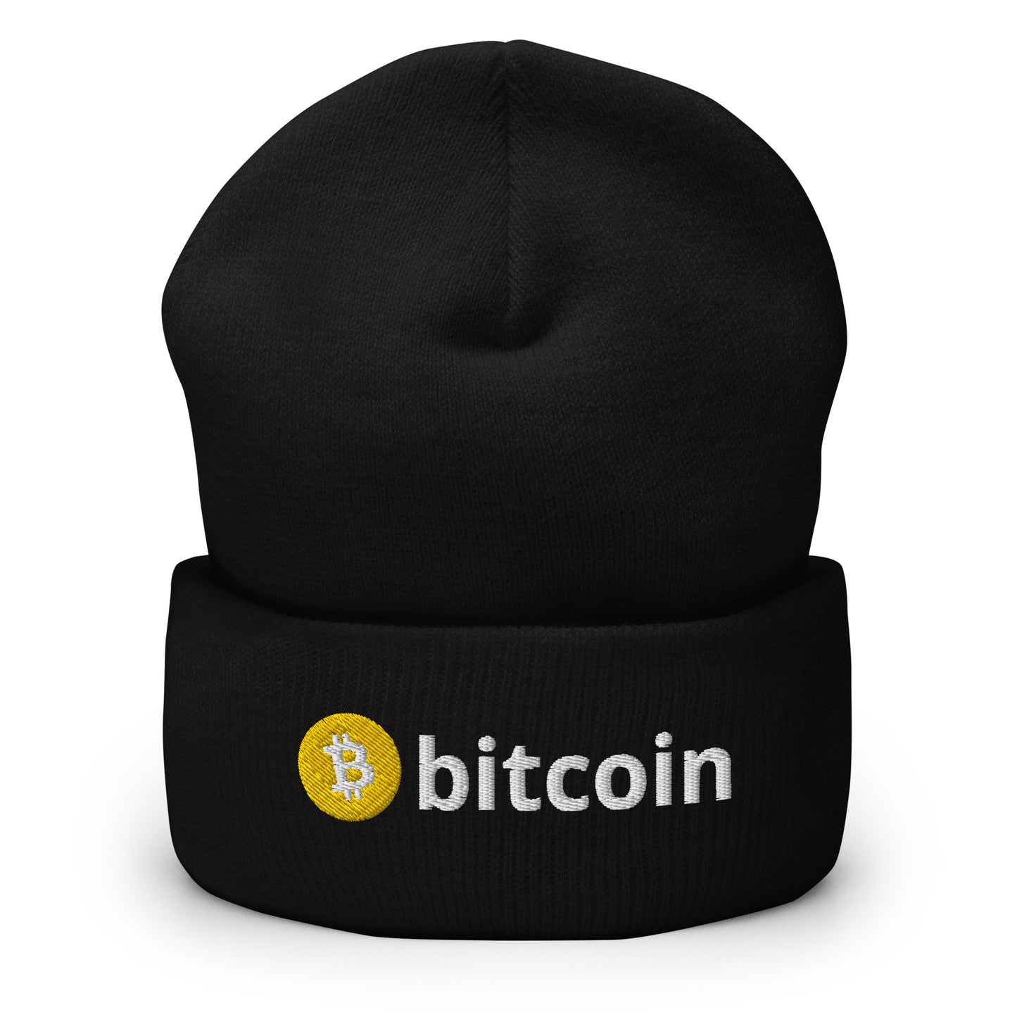 Bitcoin Embroidered Cuffed Beanie