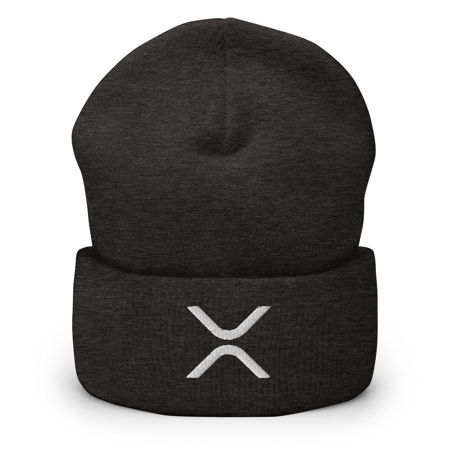 XRP logo Embroidered Cuffed Beanie | Streetwear Beanie Hat Unisex