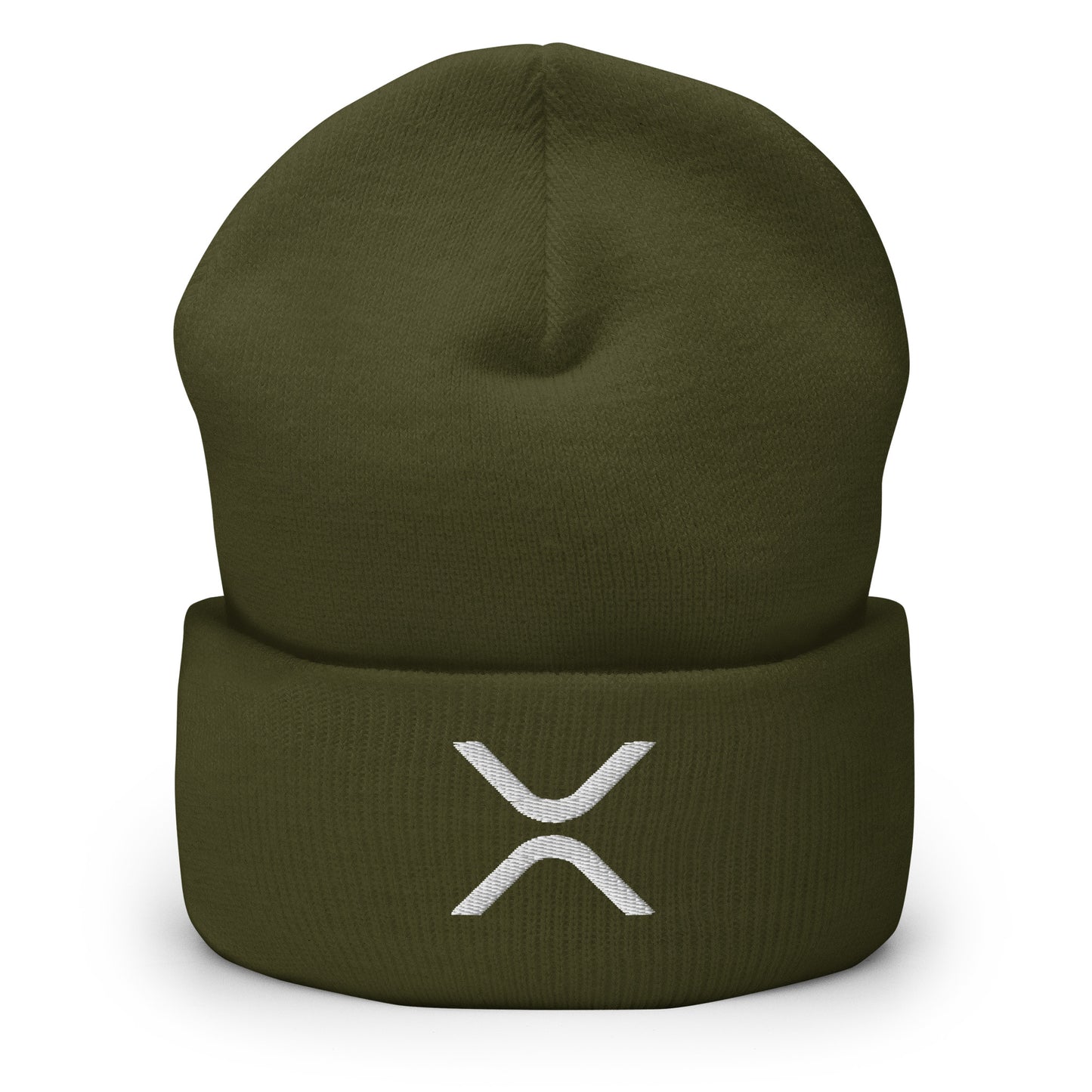 XRP logo Embroidered Cuffed Beanie | Streetwear Beanie Hat Unisex